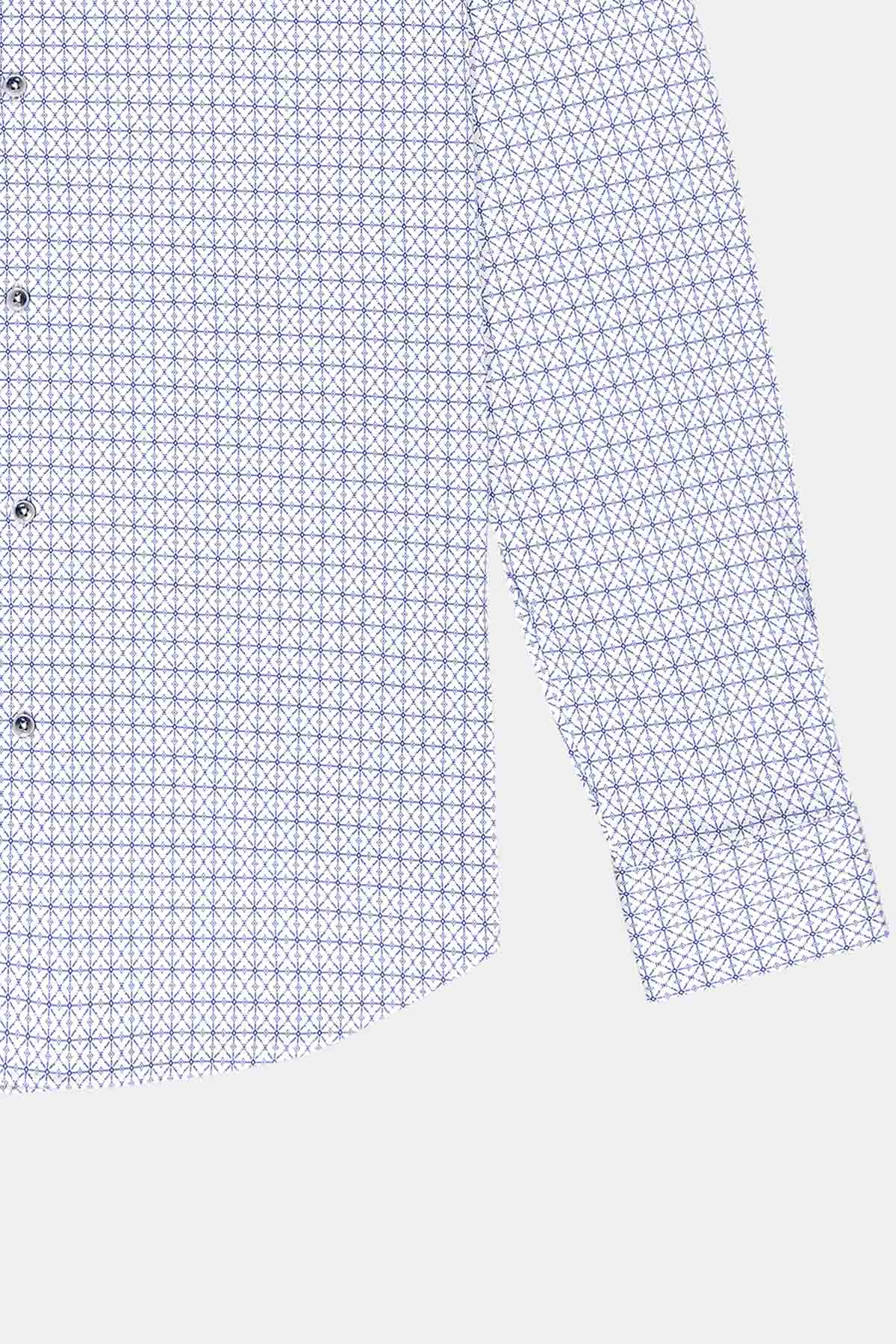 Camisa Knit Calderoni Color Blanco Slim Fit