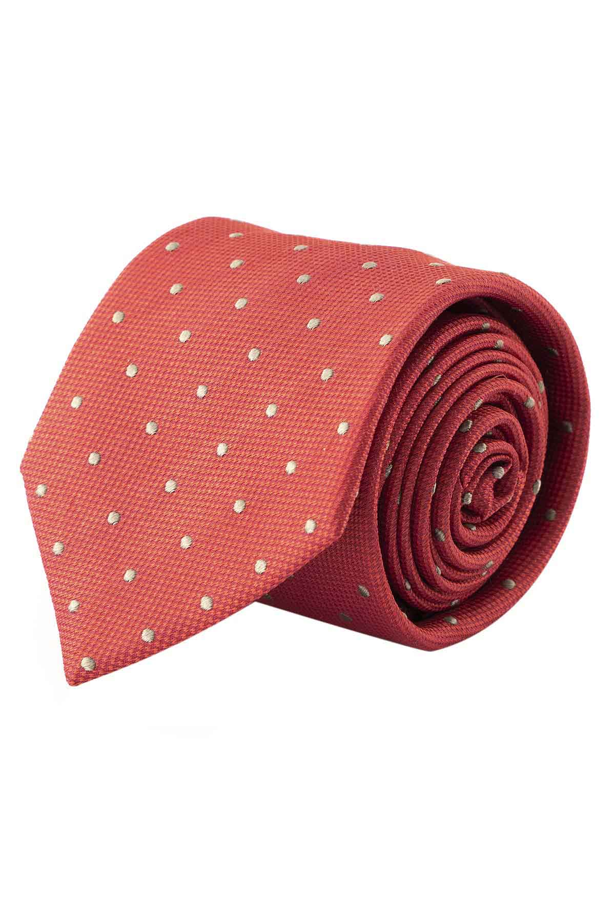 Corbata Calderoni Color Rojo Cereza