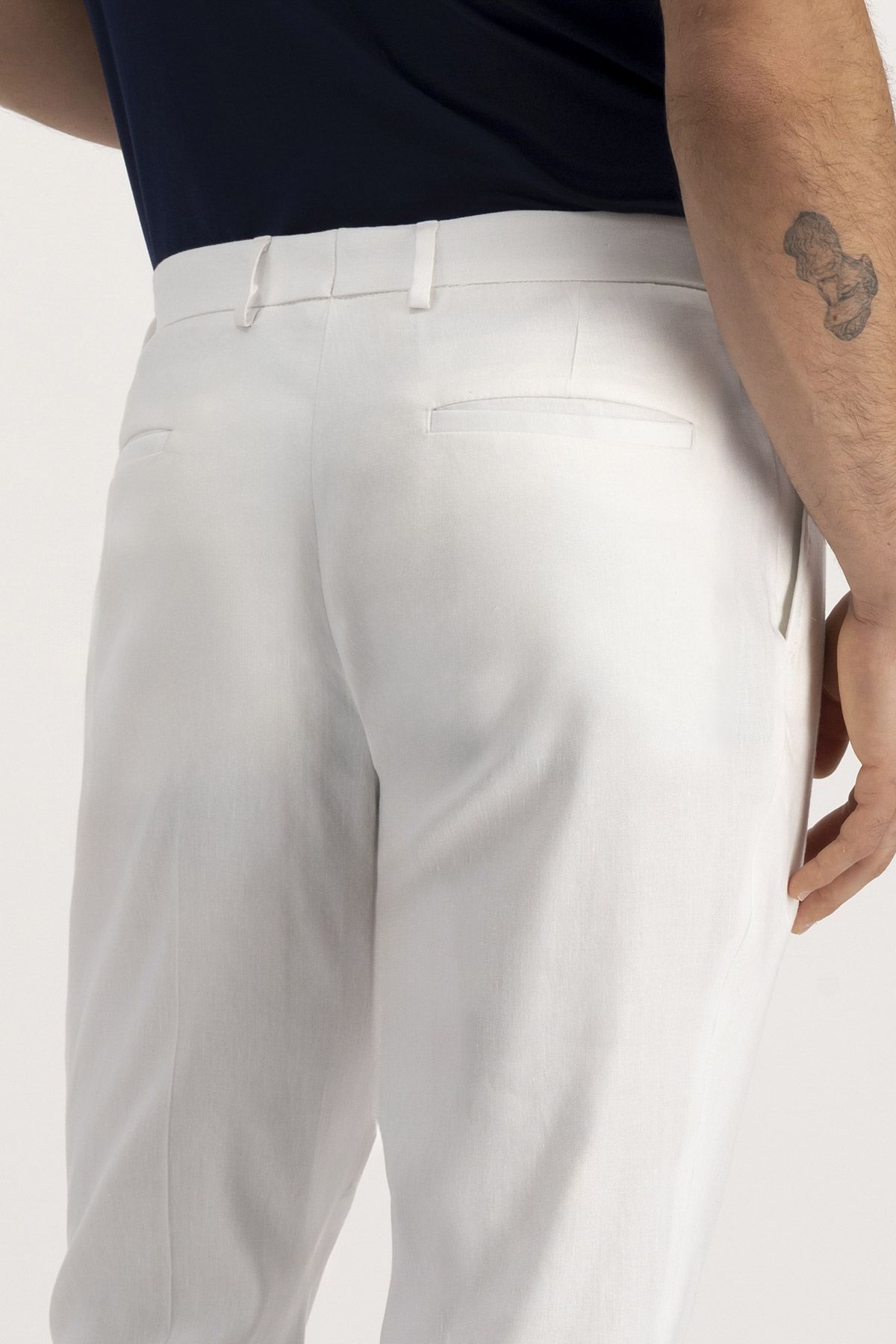 Pantalón Casual Roberts Blanco Slim Fit