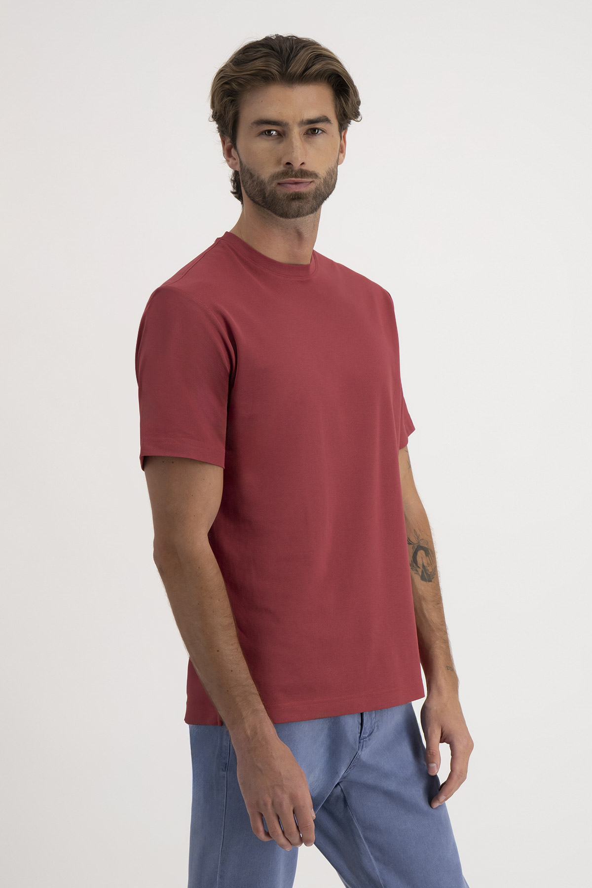 Playera EASY CARE TECHNOLOGY Roberts Color Naranja Contemporary Fit