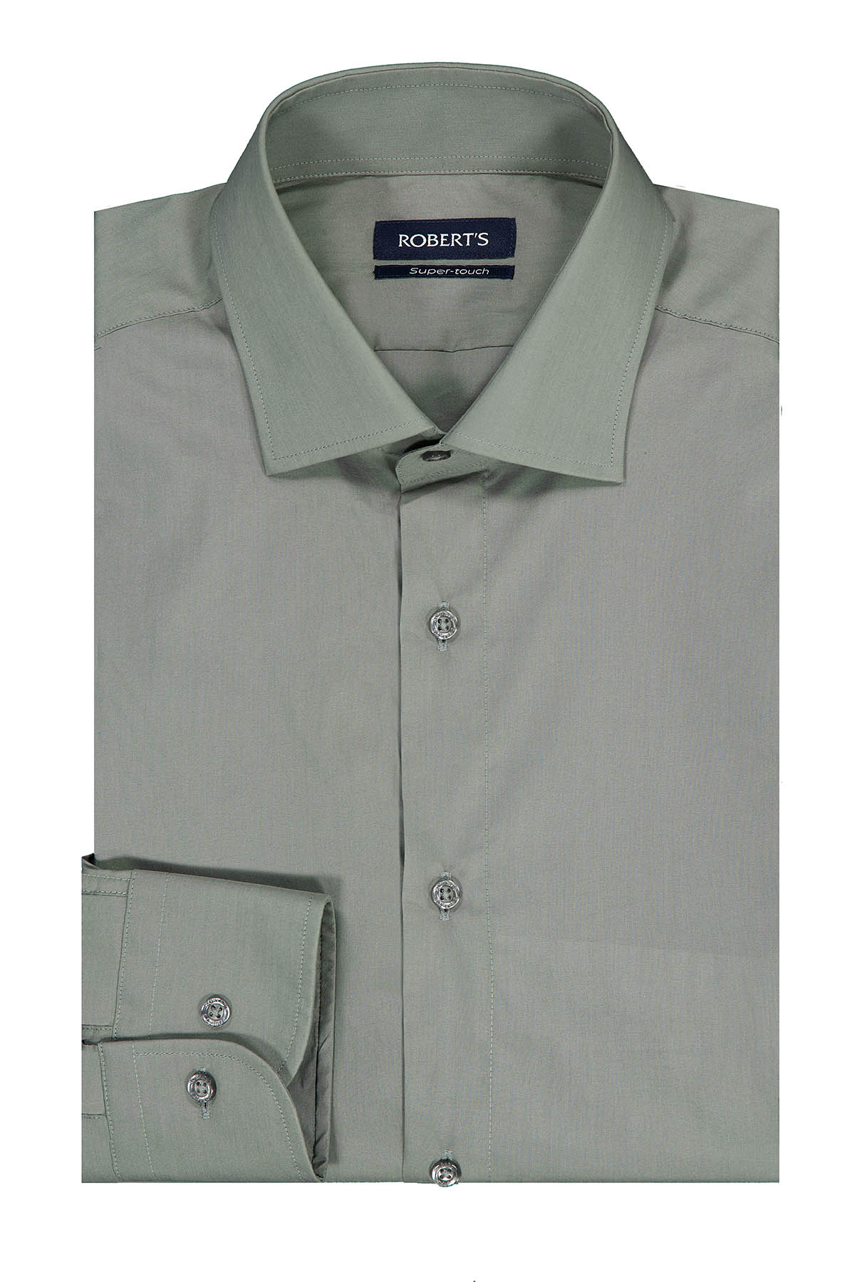 Camisa Sport Roberts Super Touch Gris Slim Fit