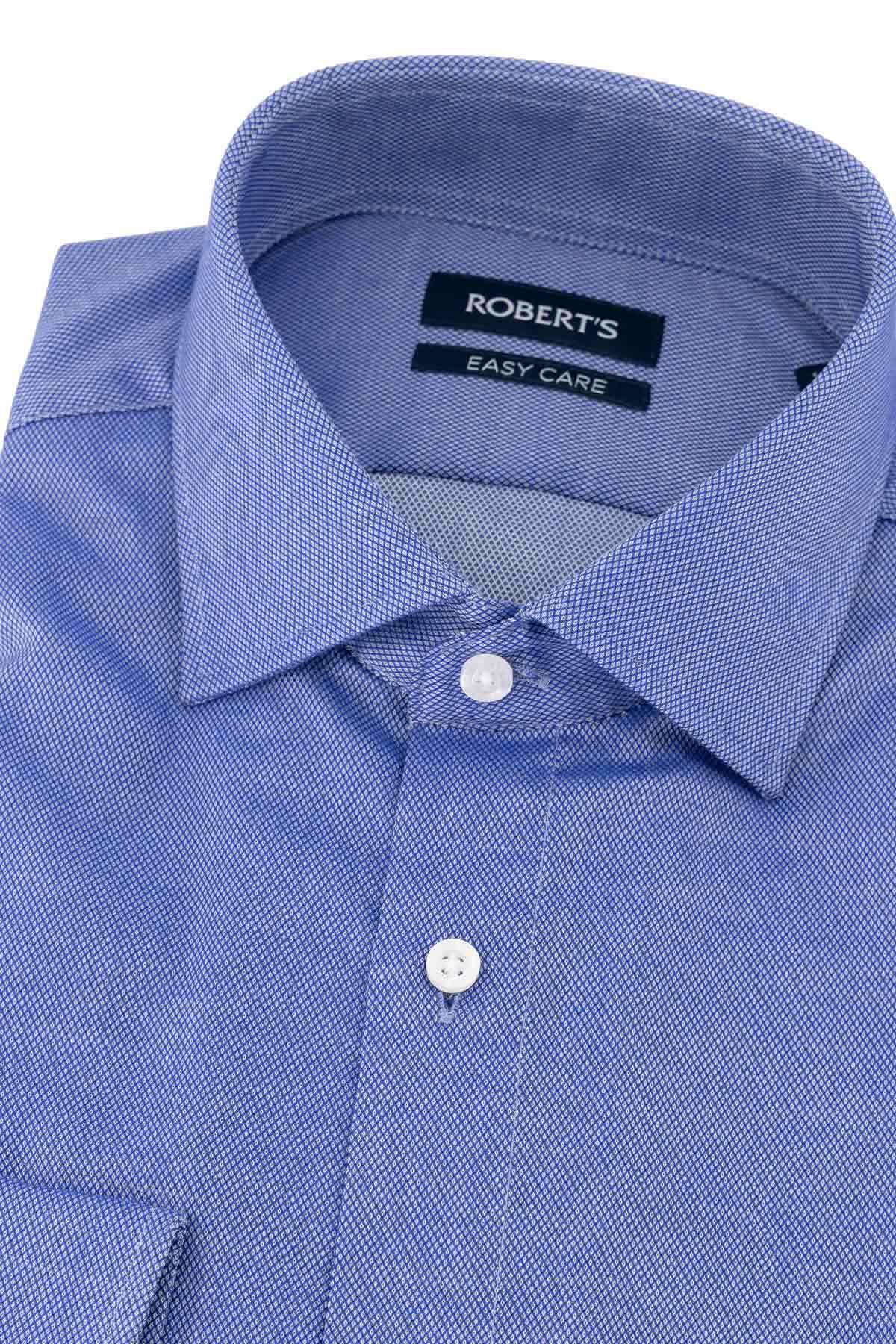 Camisa Roberts Easy Care Slim Fit Color Azul Marino