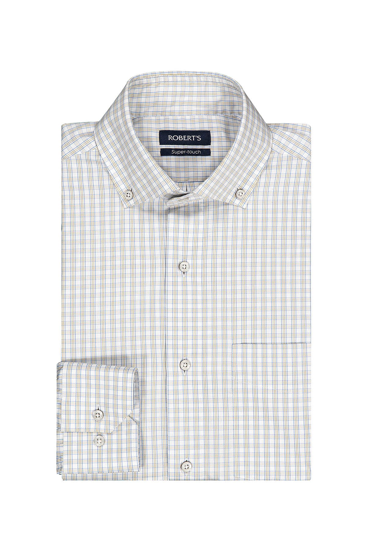 Camisa Sport Roberts Super Touch Blanco Slim Fit