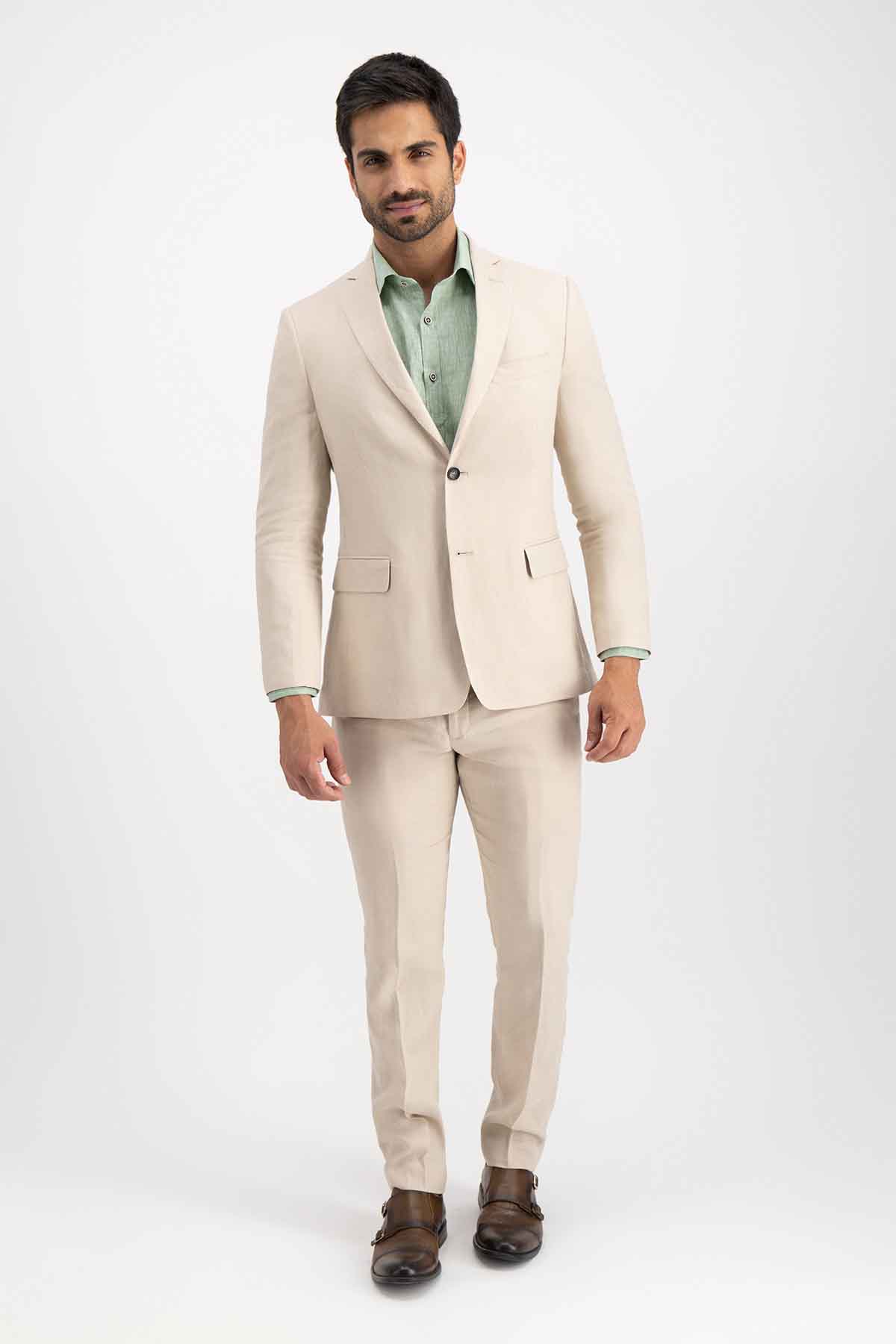 Traje Roberts Slim Fit Beige