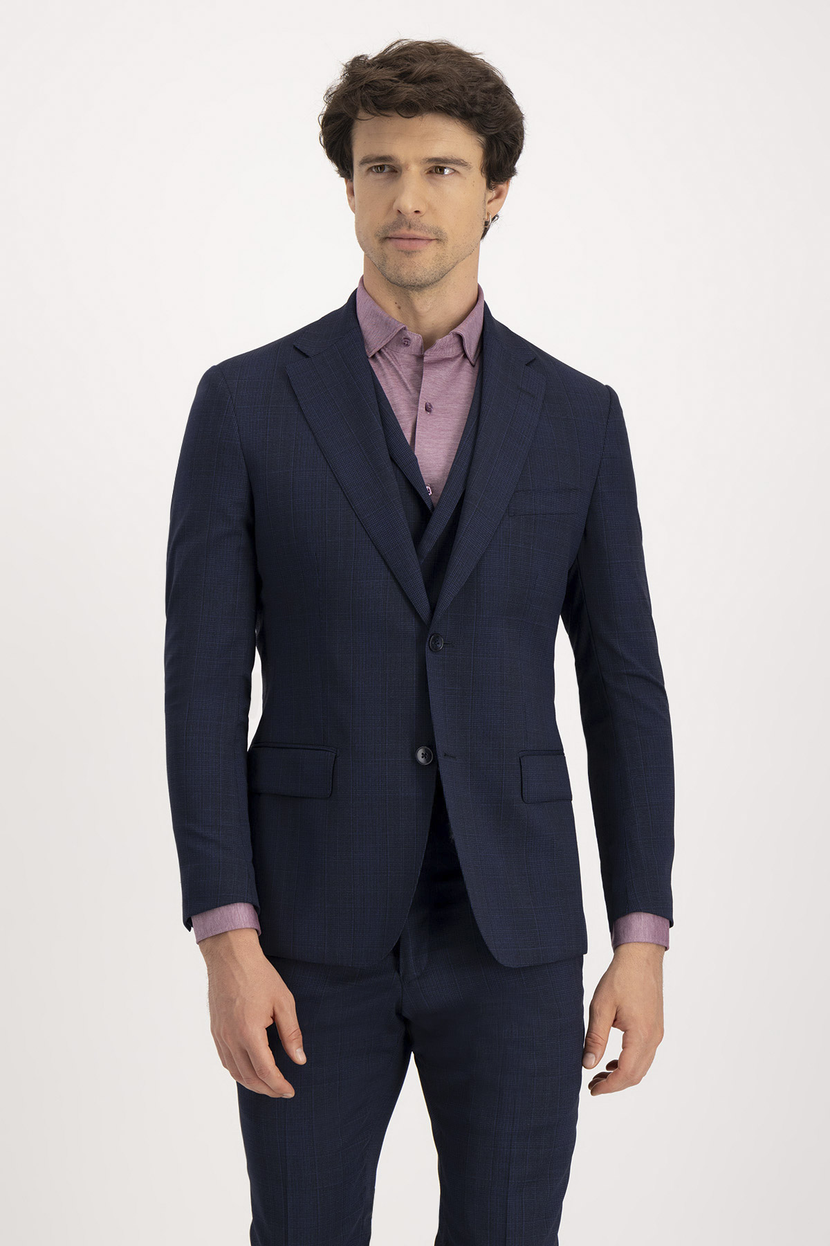 Traje Trío Roberts Azul Marino Slim Fit