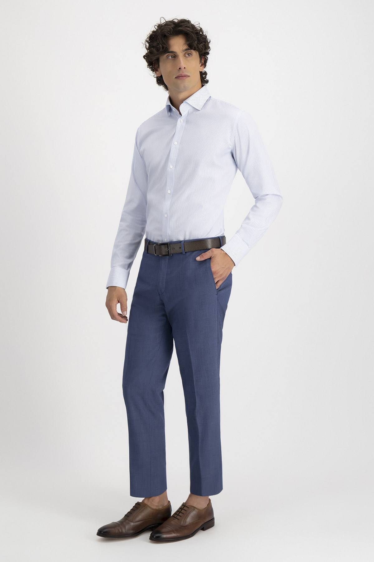 Camisa Formal NON IRON Contemporary Fit Azul