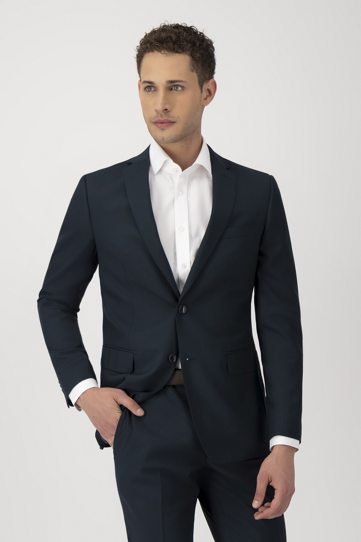 Traje Slim Fit Verde Oscuro