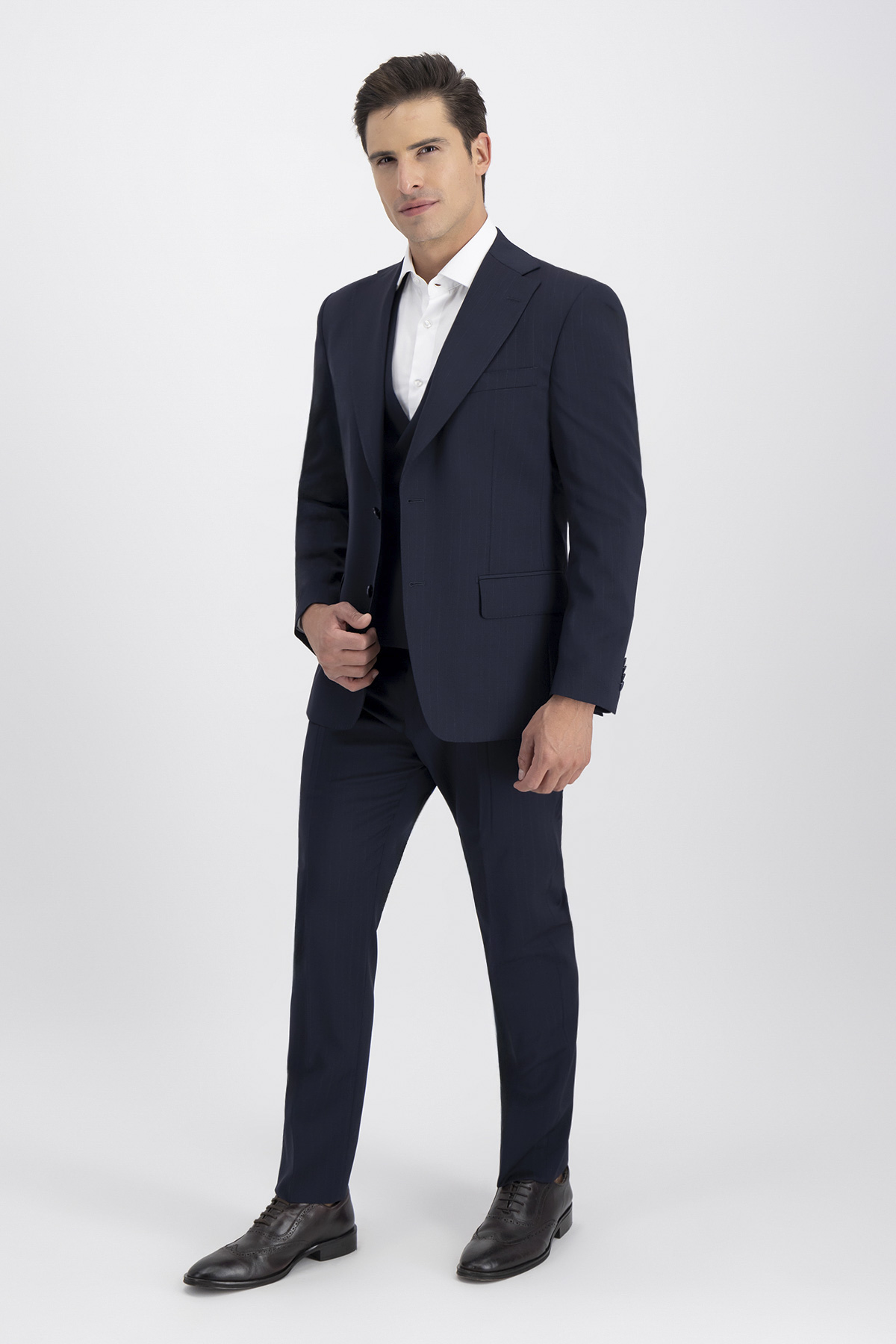 Traje Trío Slim Fit Azul Marino