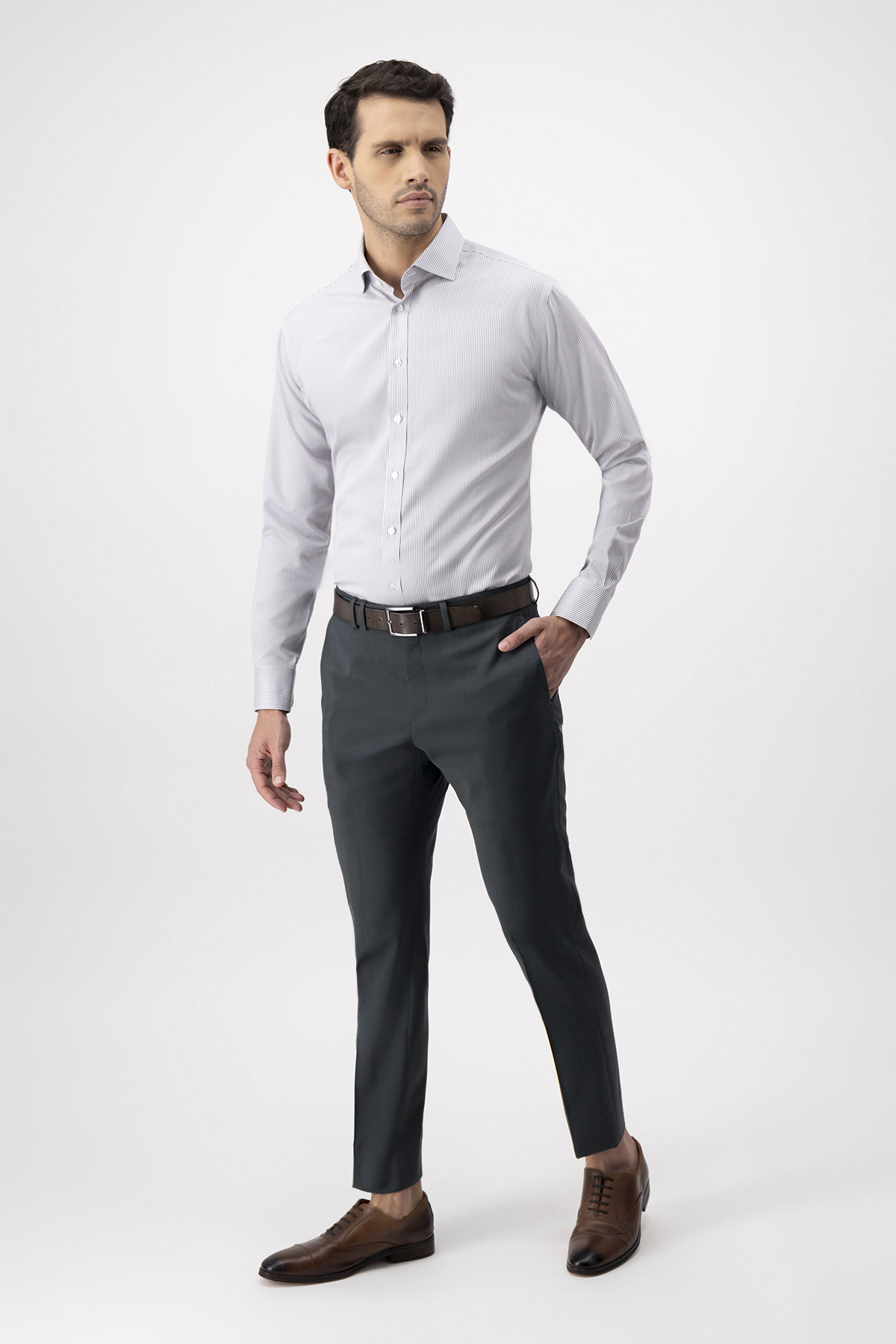 Pantalón Formal Slim Fit Verde