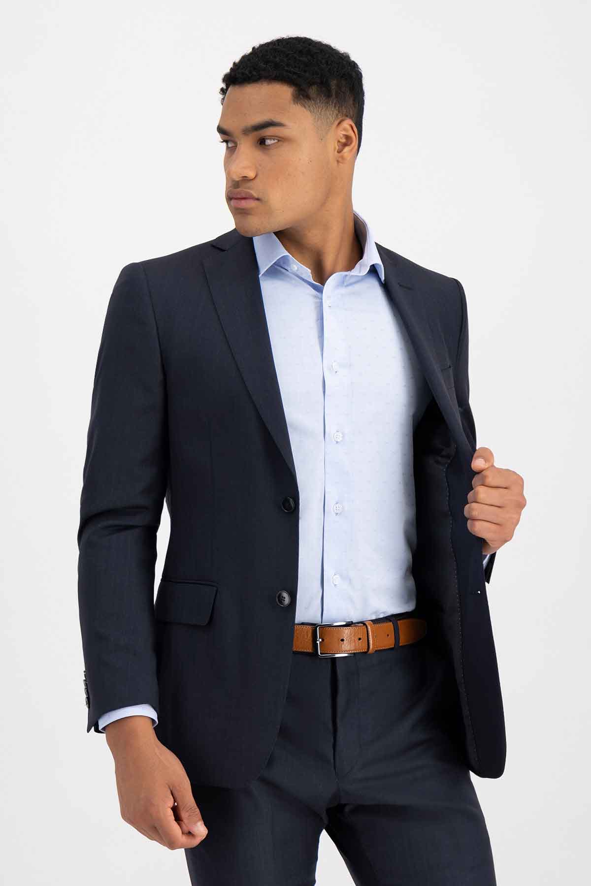 Traje Roberts Gris Oxford Slim Fit