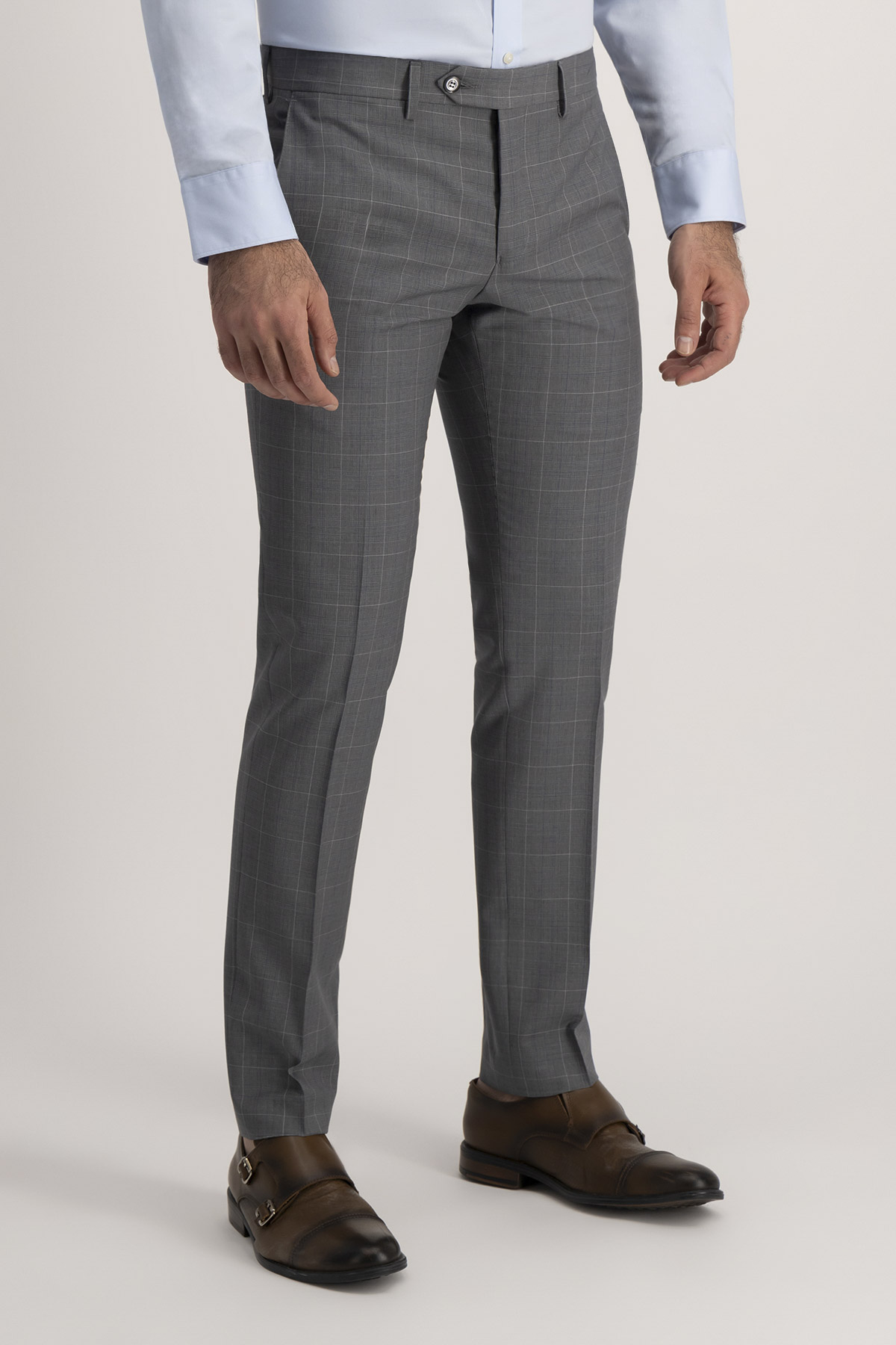 Traje Roberts Gris Oxford Contemporary Fit