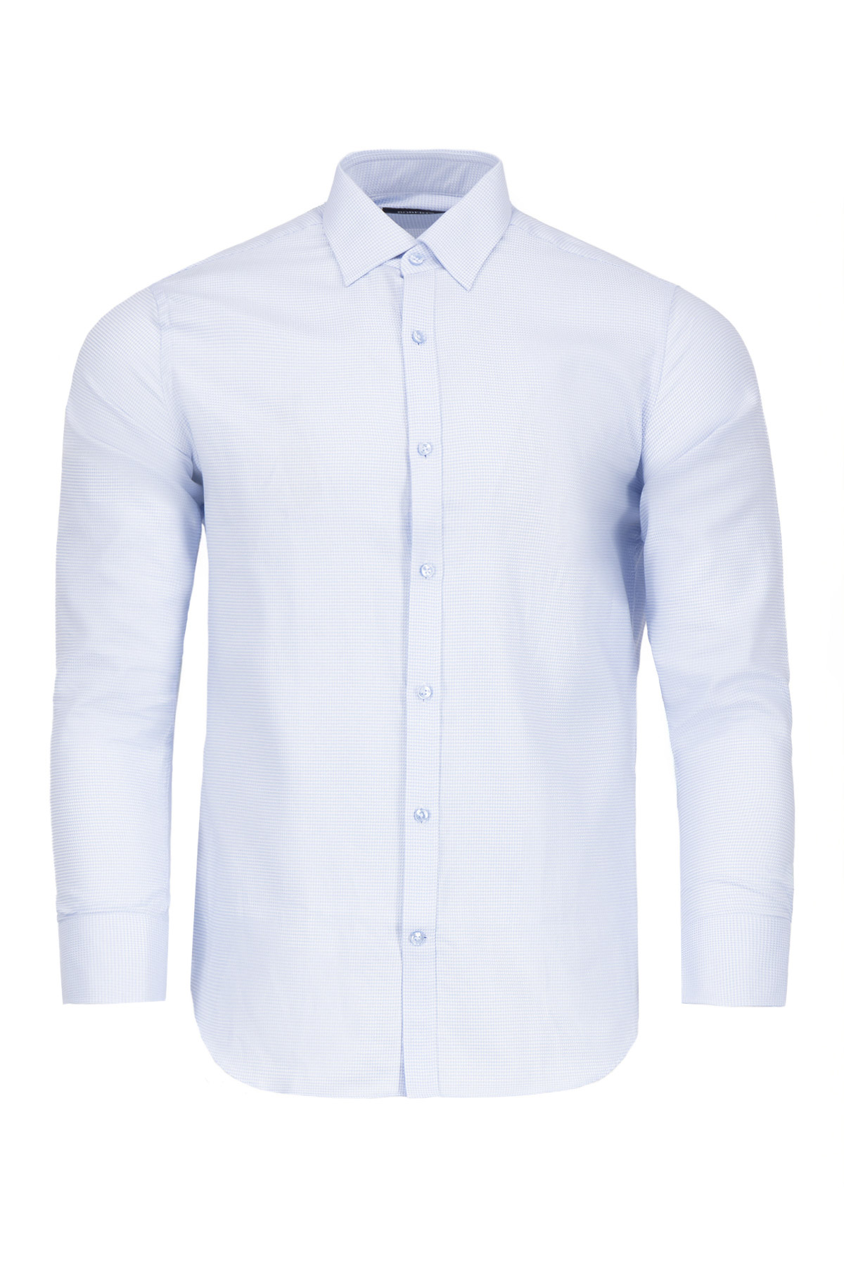 Camisa Formal Easy Care Slim Fit Azul Claro