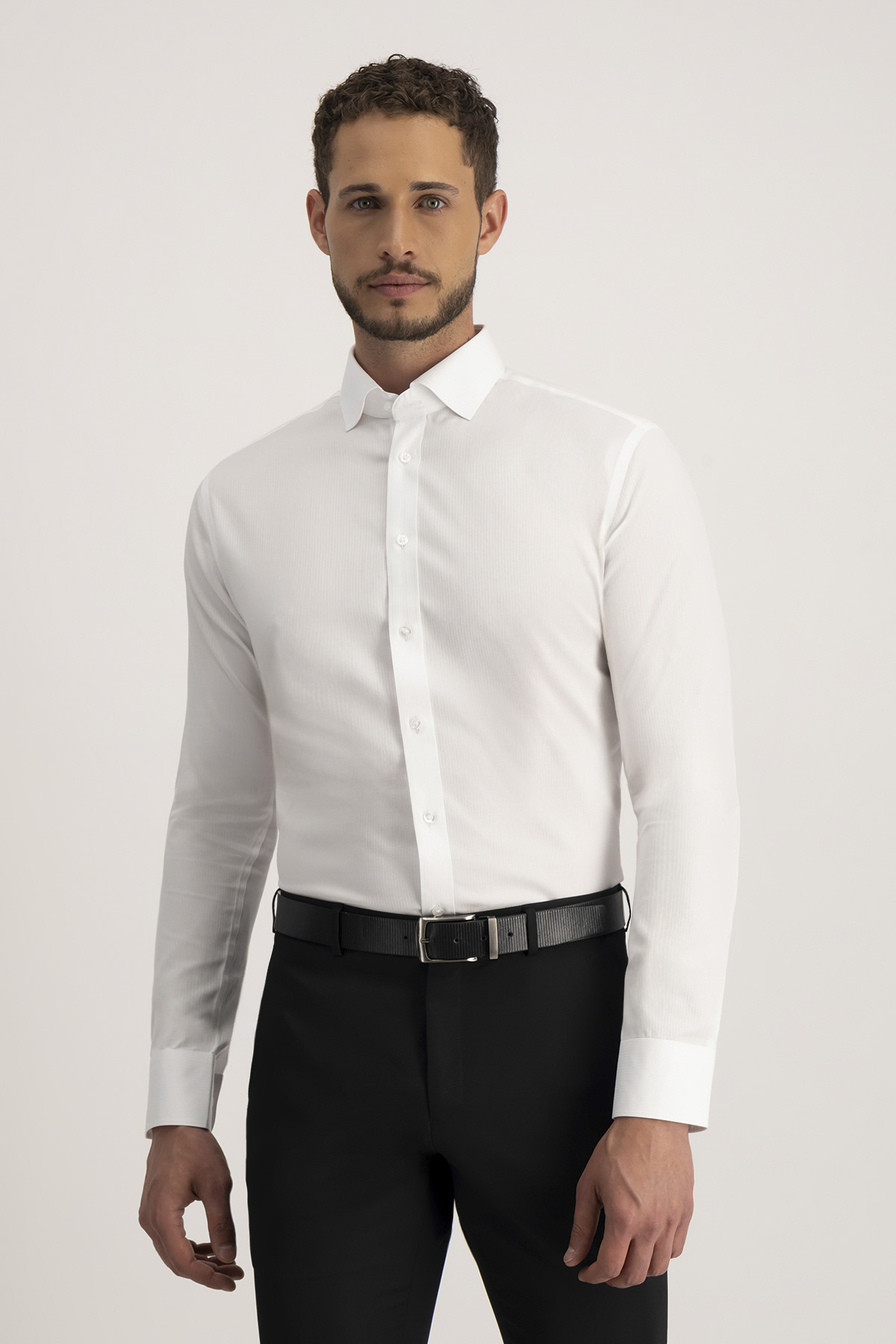 Camisa Formal NON IRON Calderoni Blanco Contemporary Fit