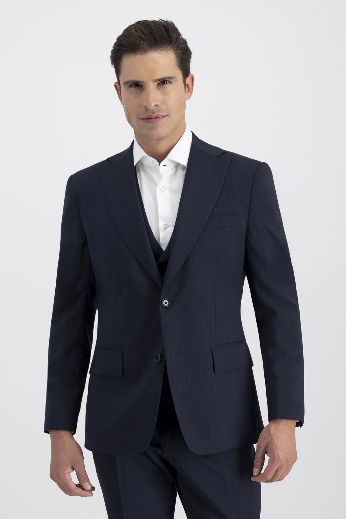 Traje Trío Slim Fit Azul Marino