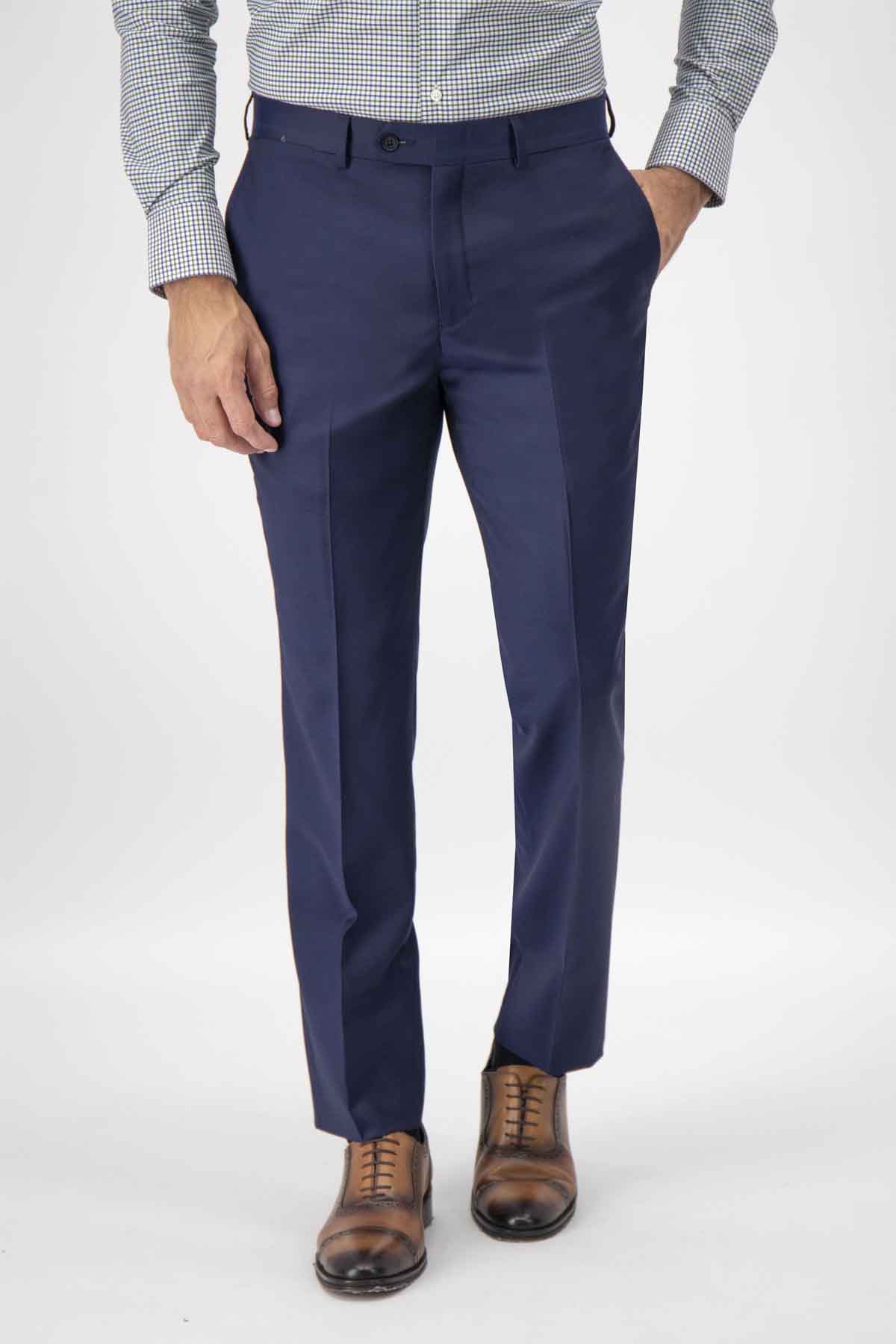 Pantalon Calderoni Contemporary fit color azul marino