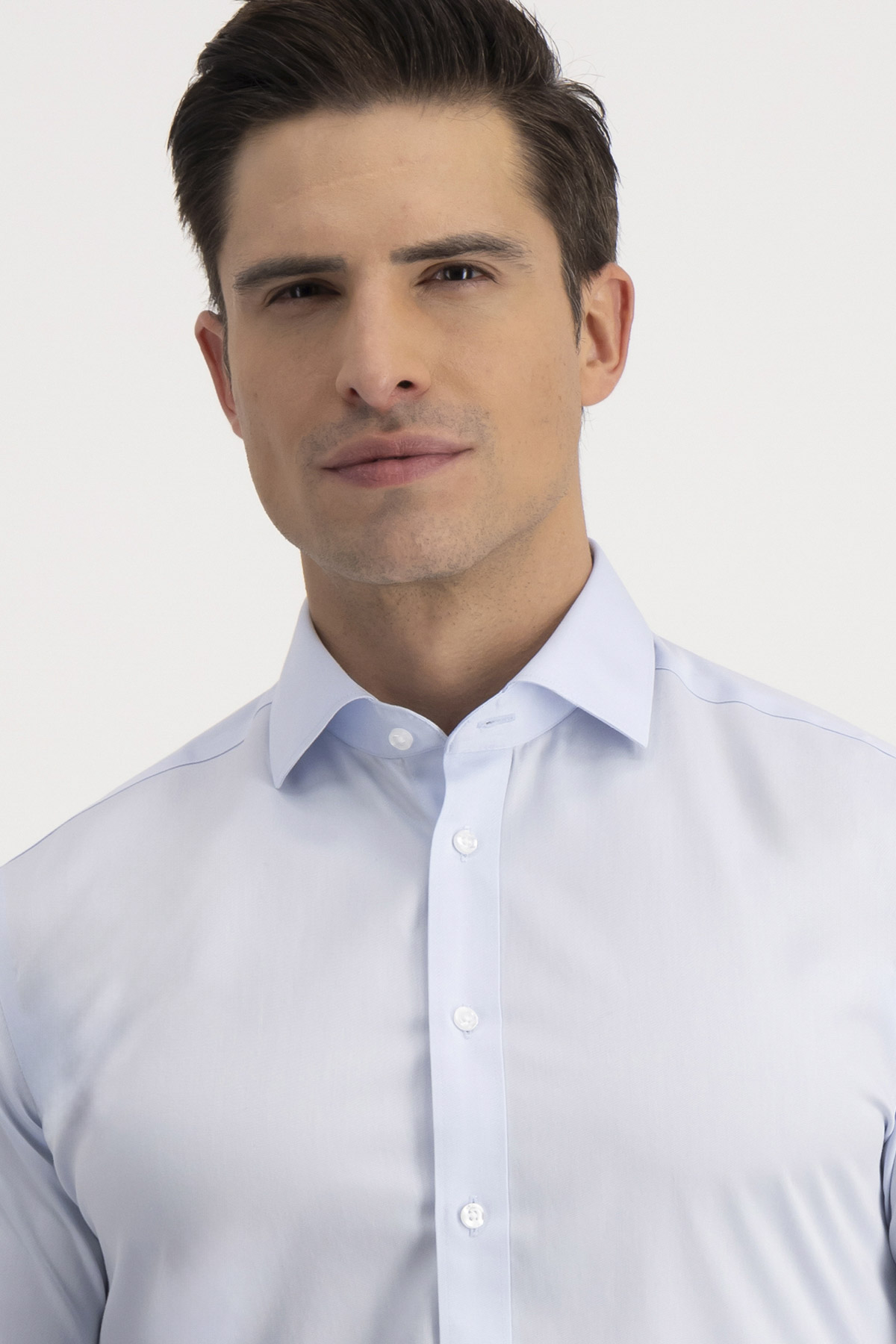 Camisa Formal NON IRON Calderoni Azul Contemporary Fit