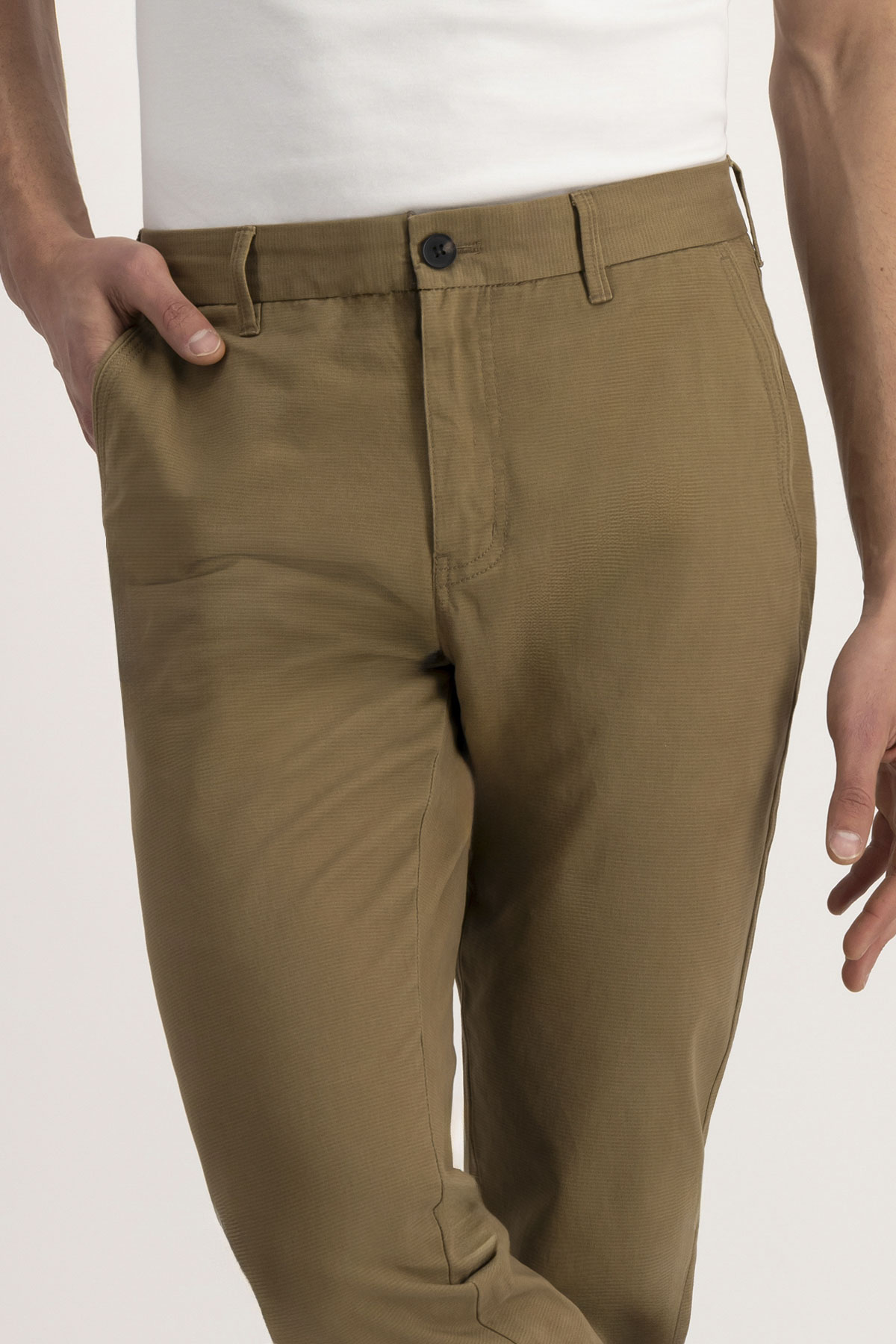 Pantalón Casual Roberts Verde Contemporary Fit