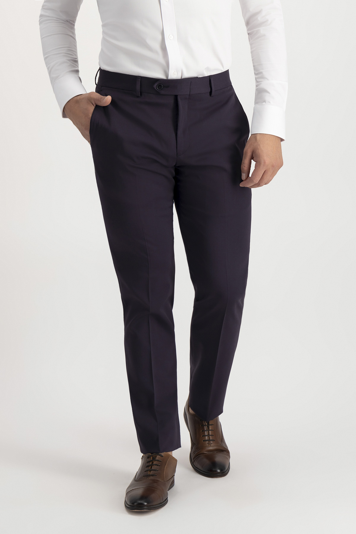 Traje Trío Slim Fit Azul Morado