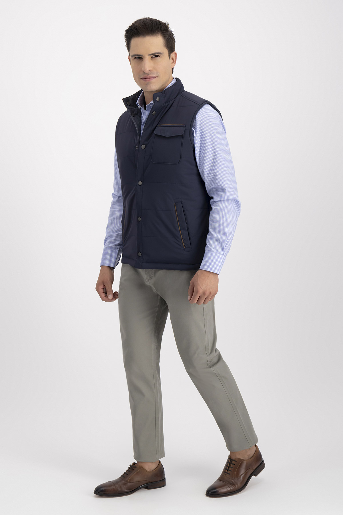 Chaleco LIGHT JACKET Azul Marino Roberts Contemporary Fit