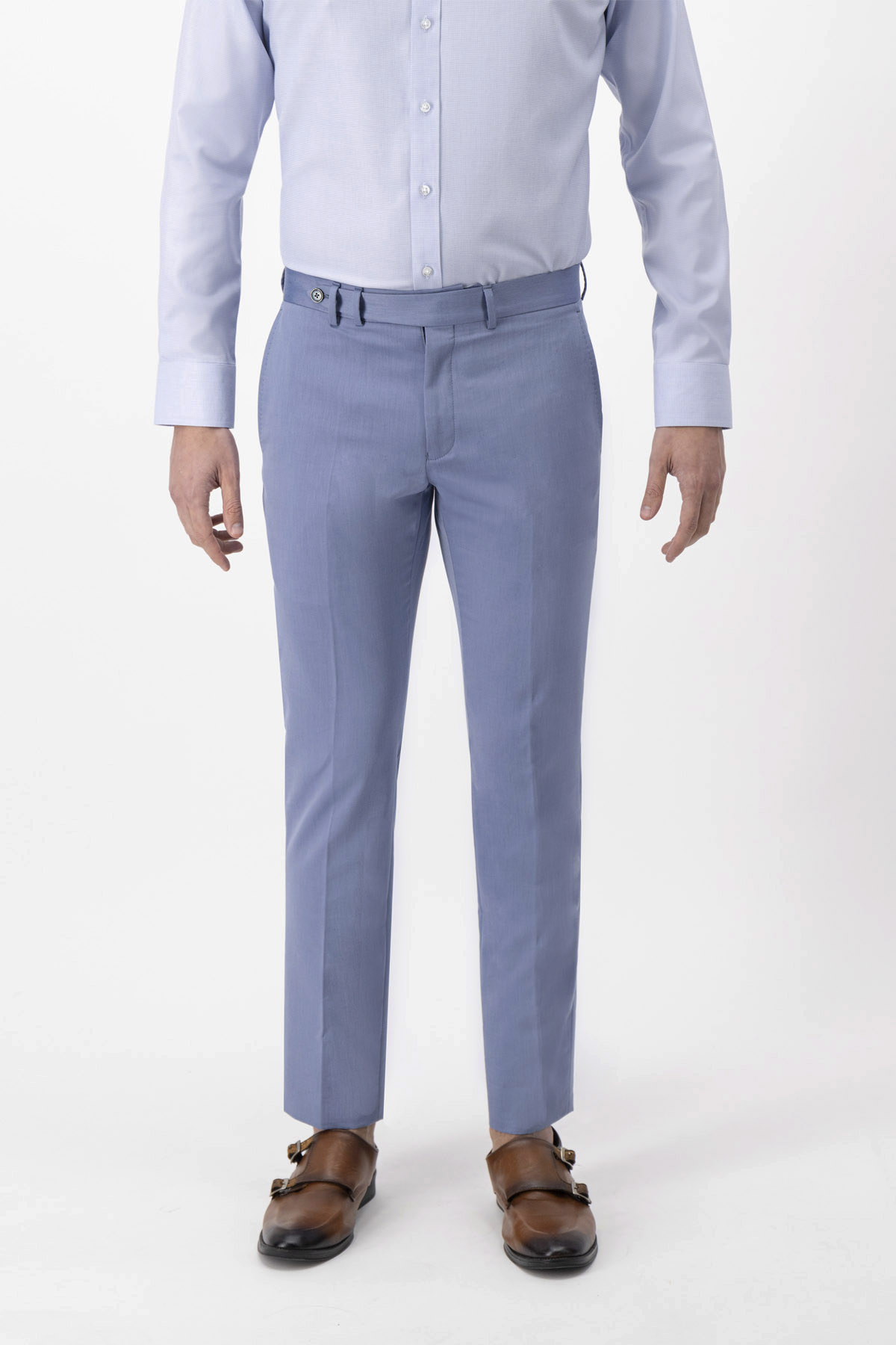 Pantalón Formal Calderoni Azul Slim Fit