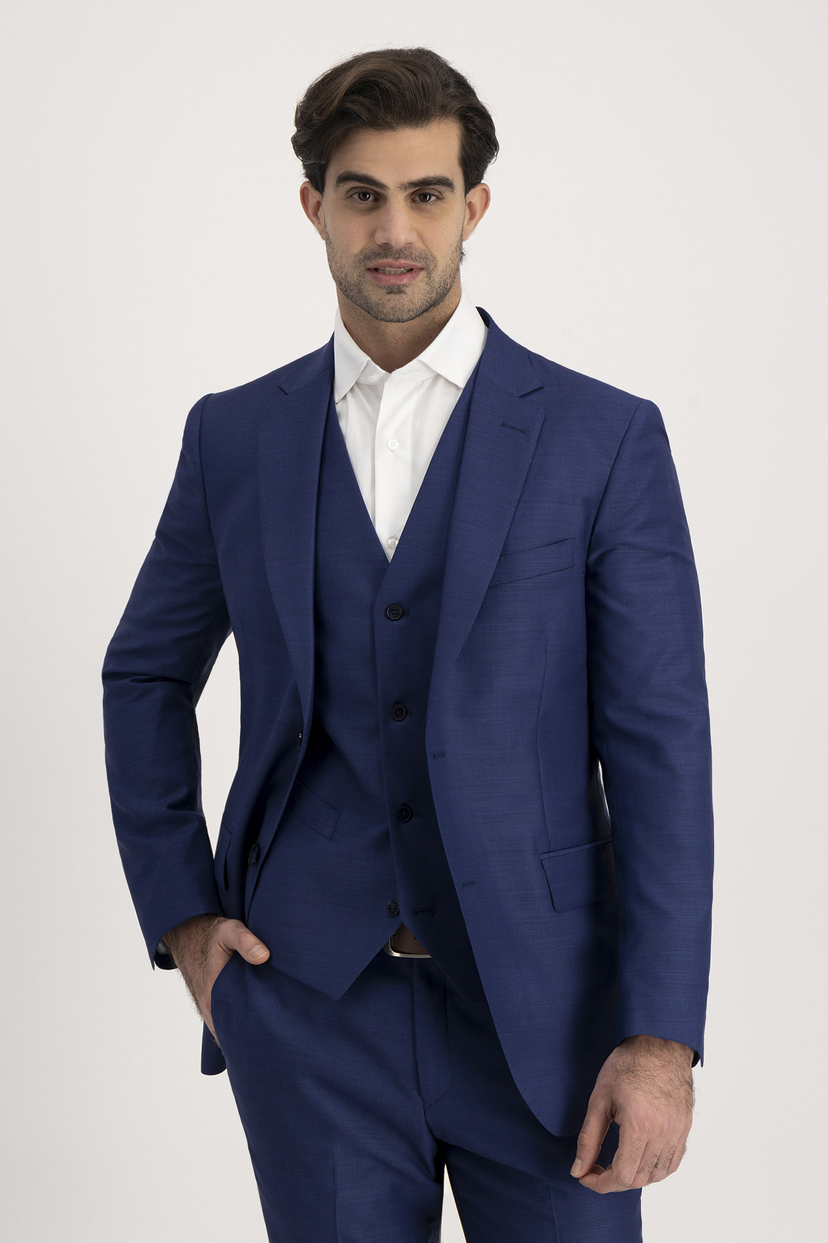 Traje Trío Roberts Azul Slim Fit