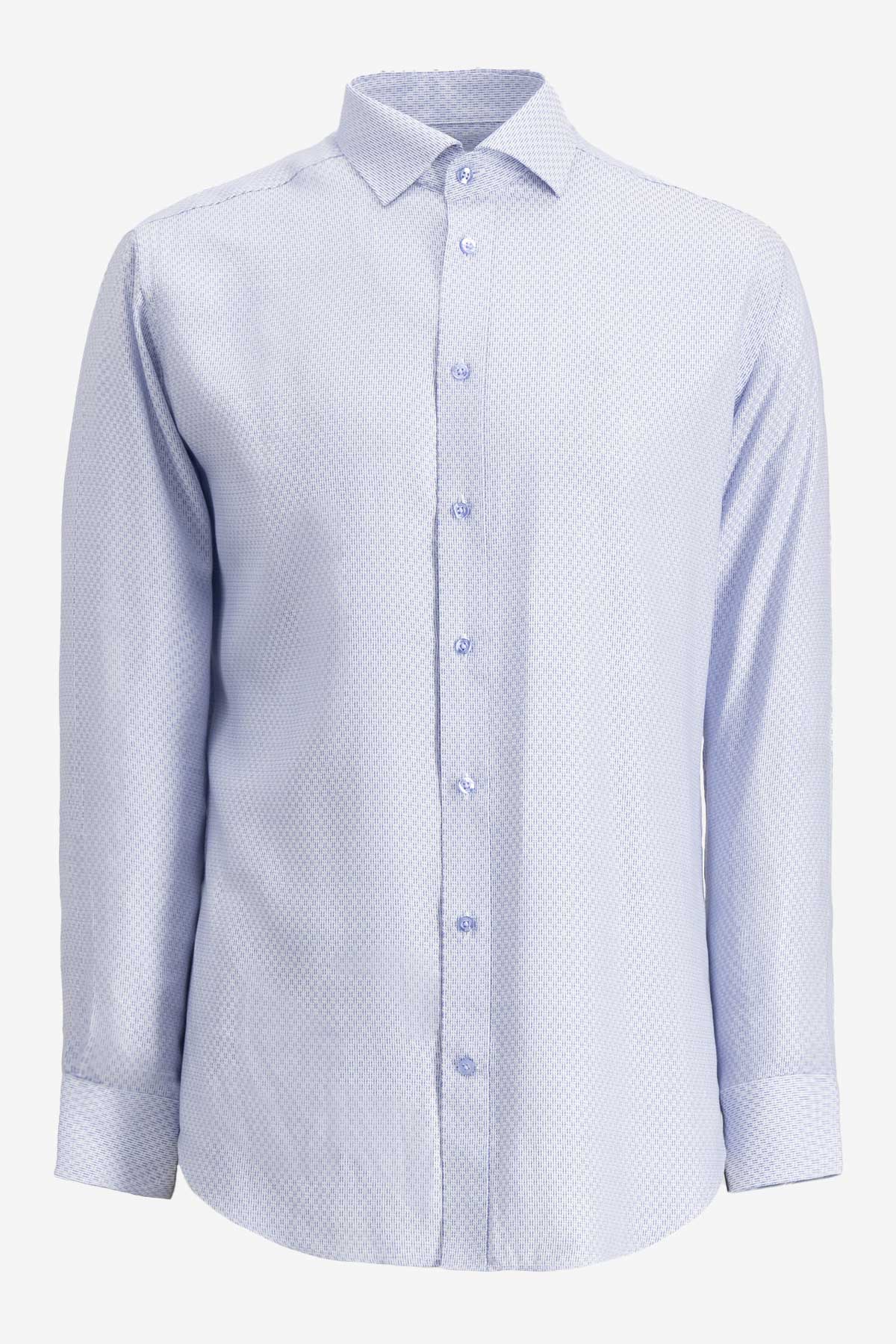 Camisa Formal Silk Protein Contemporary Fit Blanco