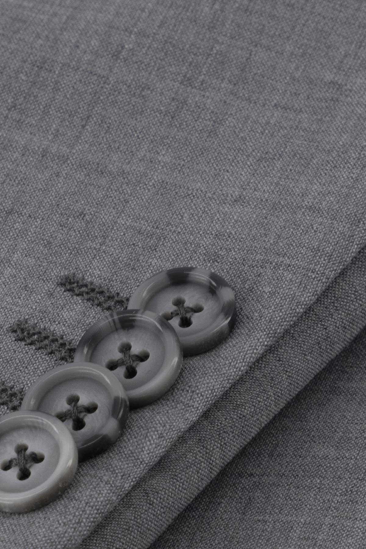 Traje Slim Fit Gris Acero