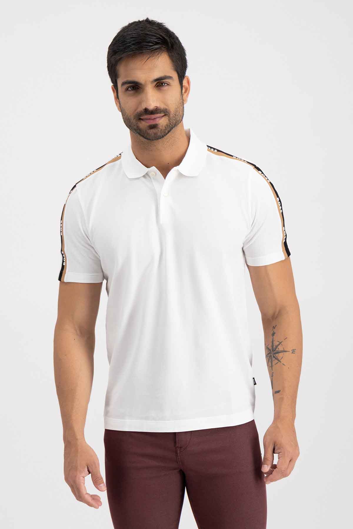 Playera Hugo Boss Regular Fit Blanco