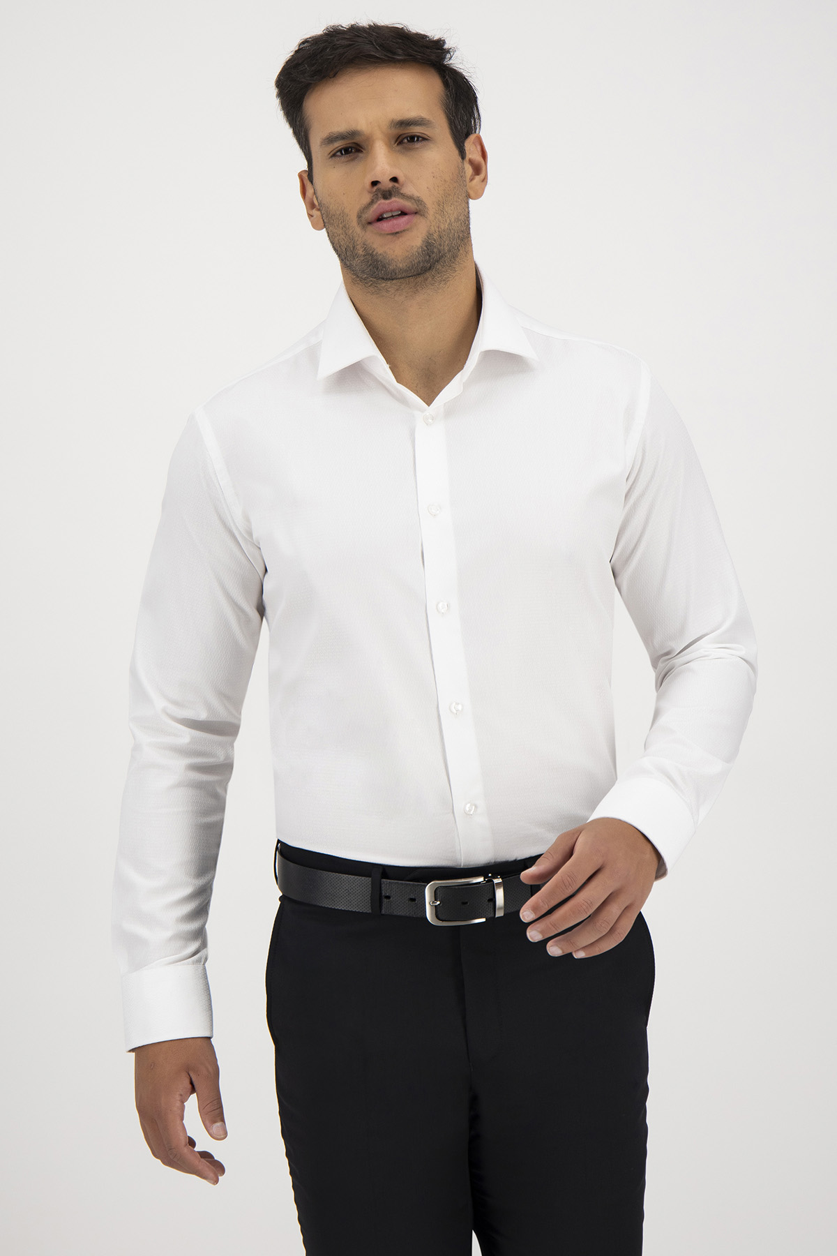 Camisa Roberts Easy Care Color Blanco Slim Fit