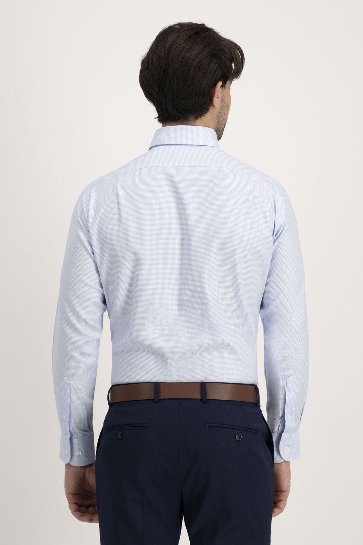 Camisa Formal Roberts Easy Care Azul Slim Fit