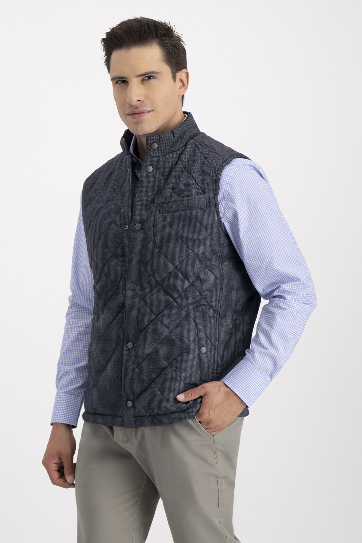 Chaleco LIGHT JACKET Azul Marino Roberts Contemporary Fit