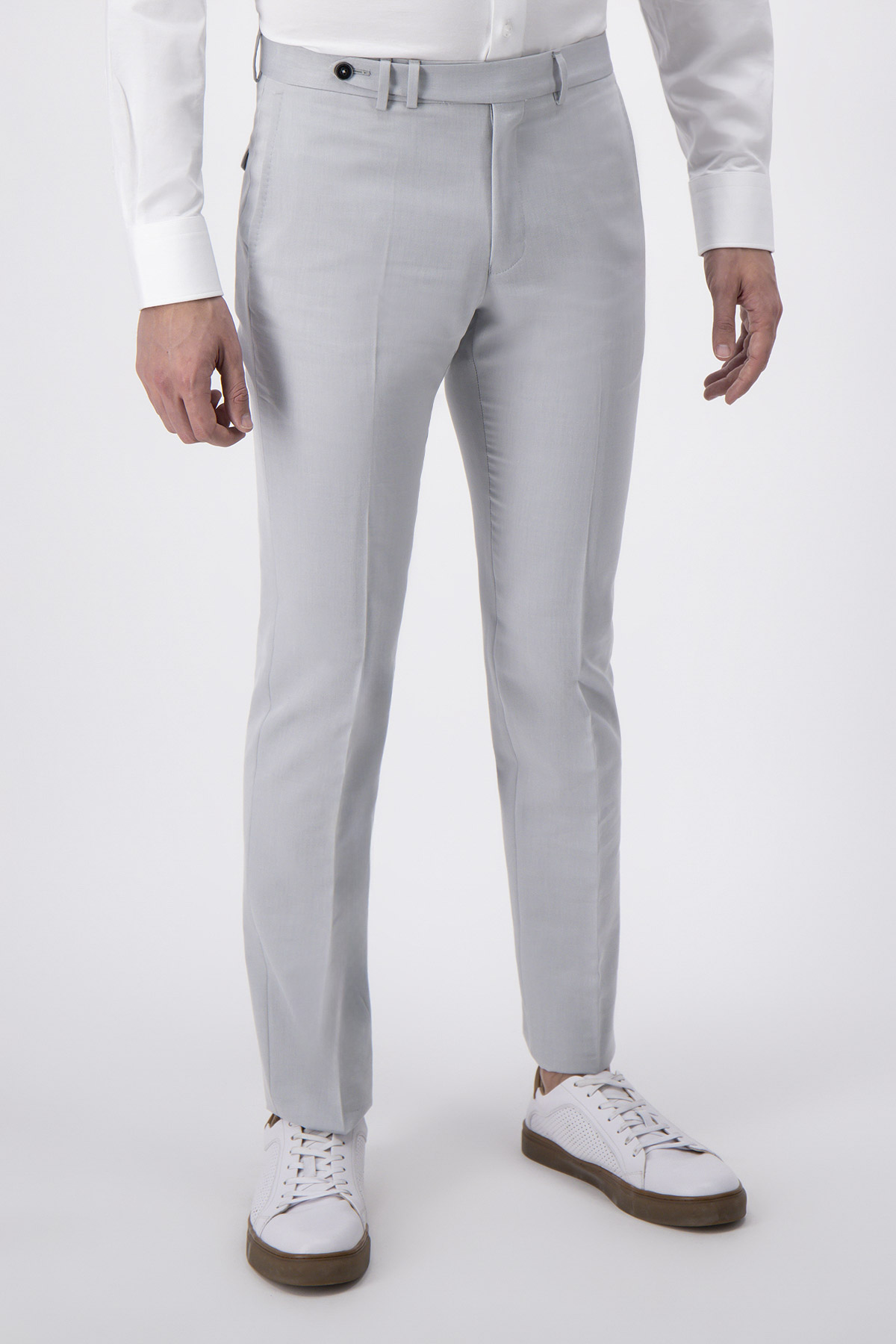 Pantalón Formal Calderoni Gris Slim Fit