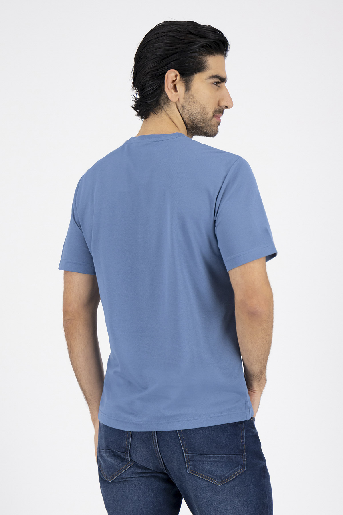 Playera EZ Care Technology Contemporary Fit Azul Claro