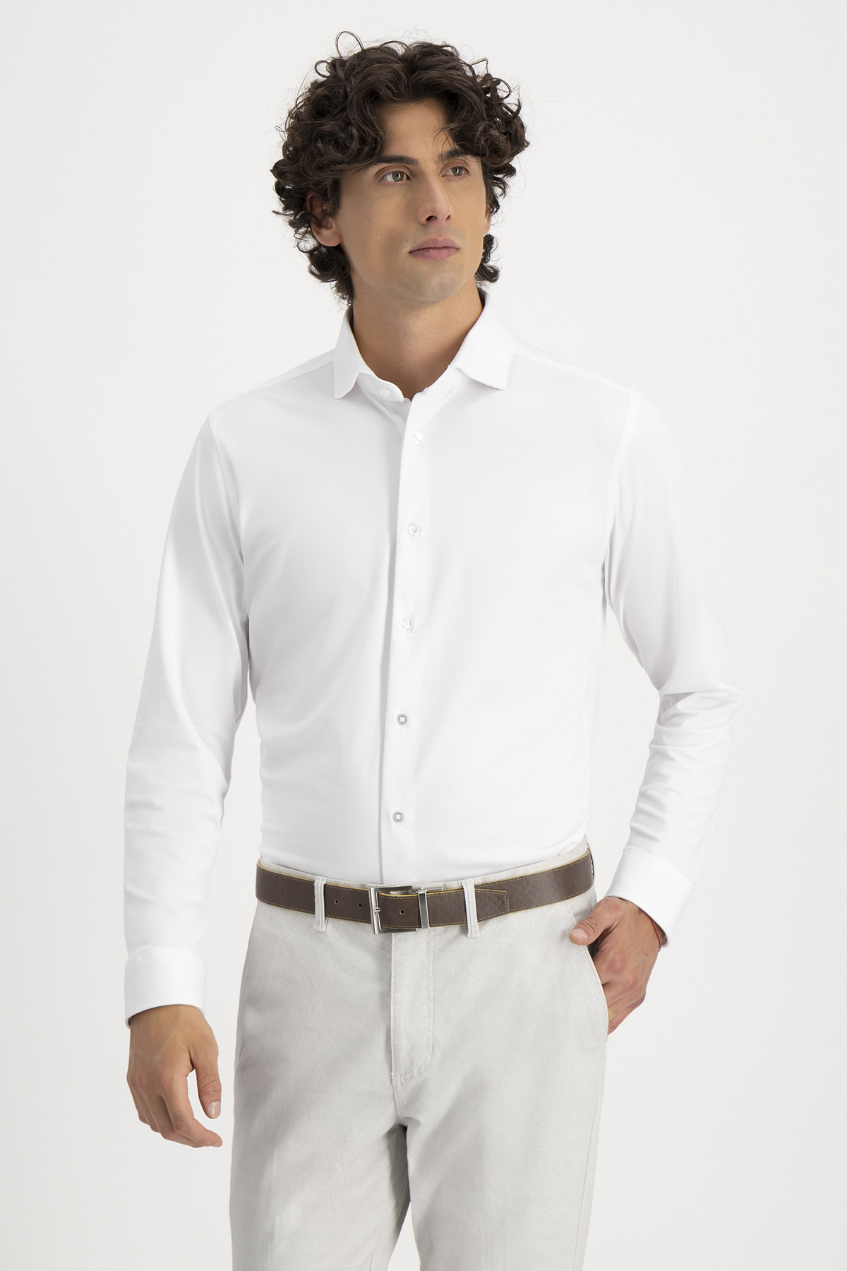 Camisa Casual Slim Fit Blanco