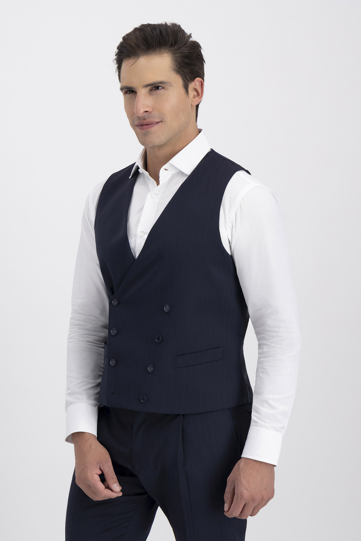 Traje Trío Slim Fit Azul Marino