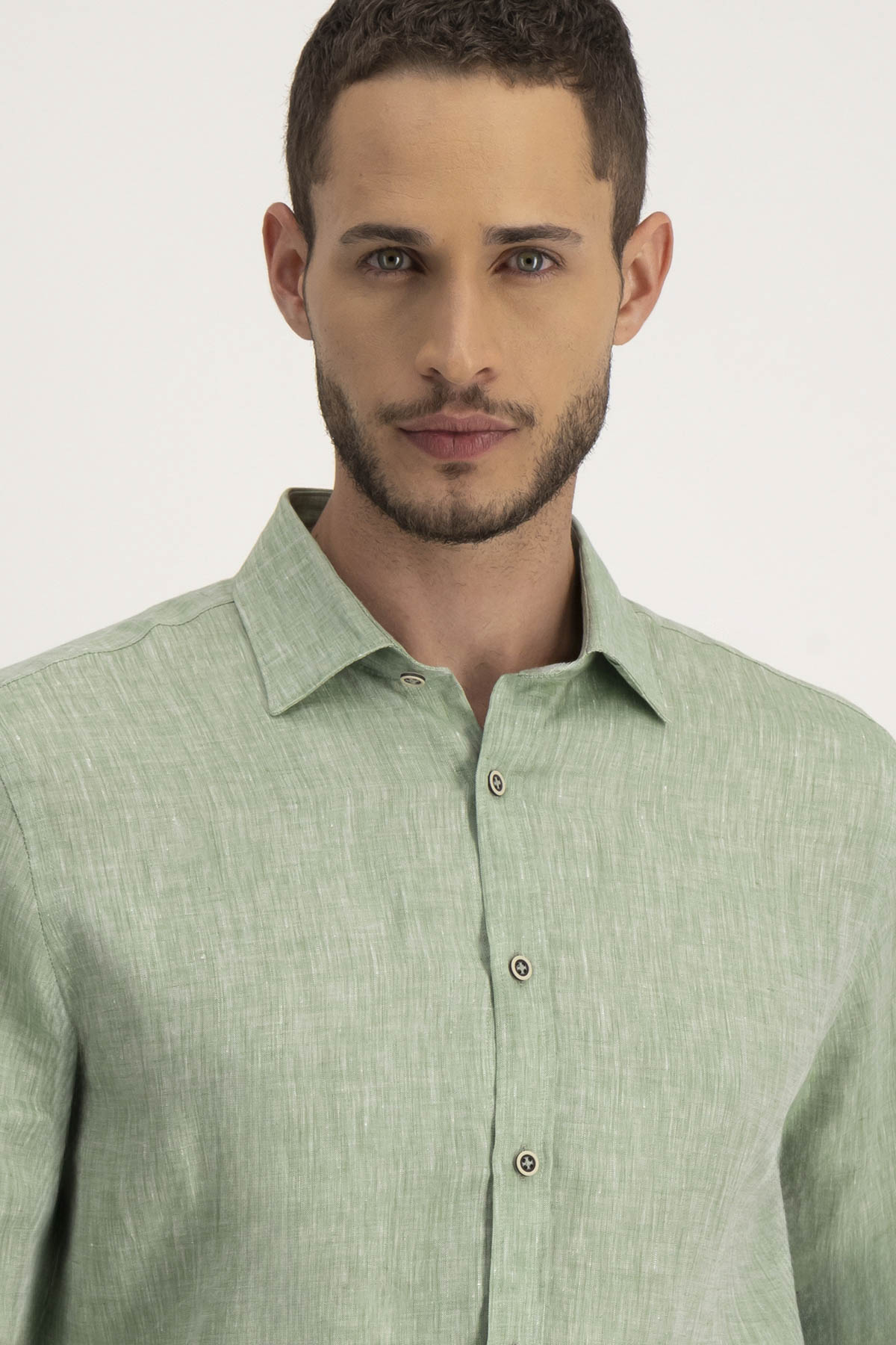 Camisa Casual Roberts Verde Slim Fit