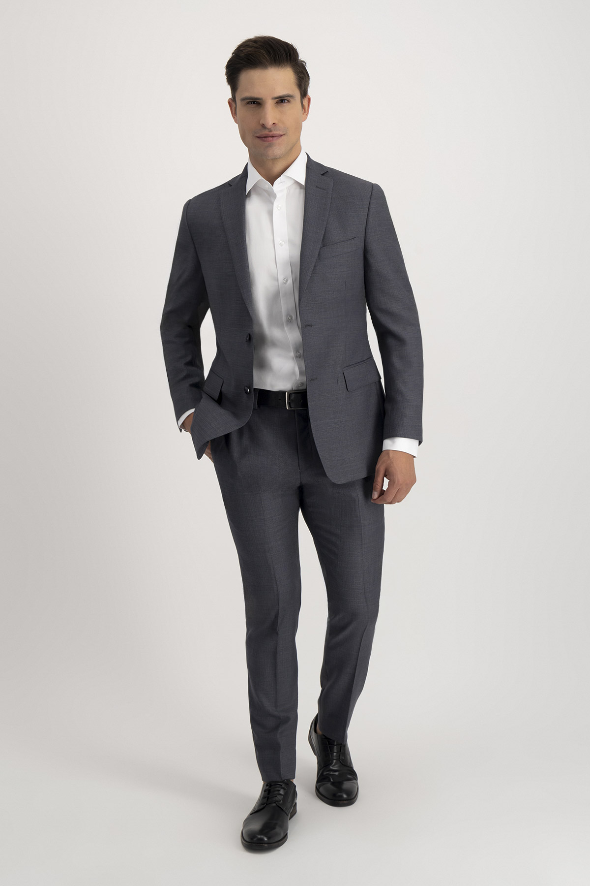 Traje Gris Acero Roberts Slim Fit