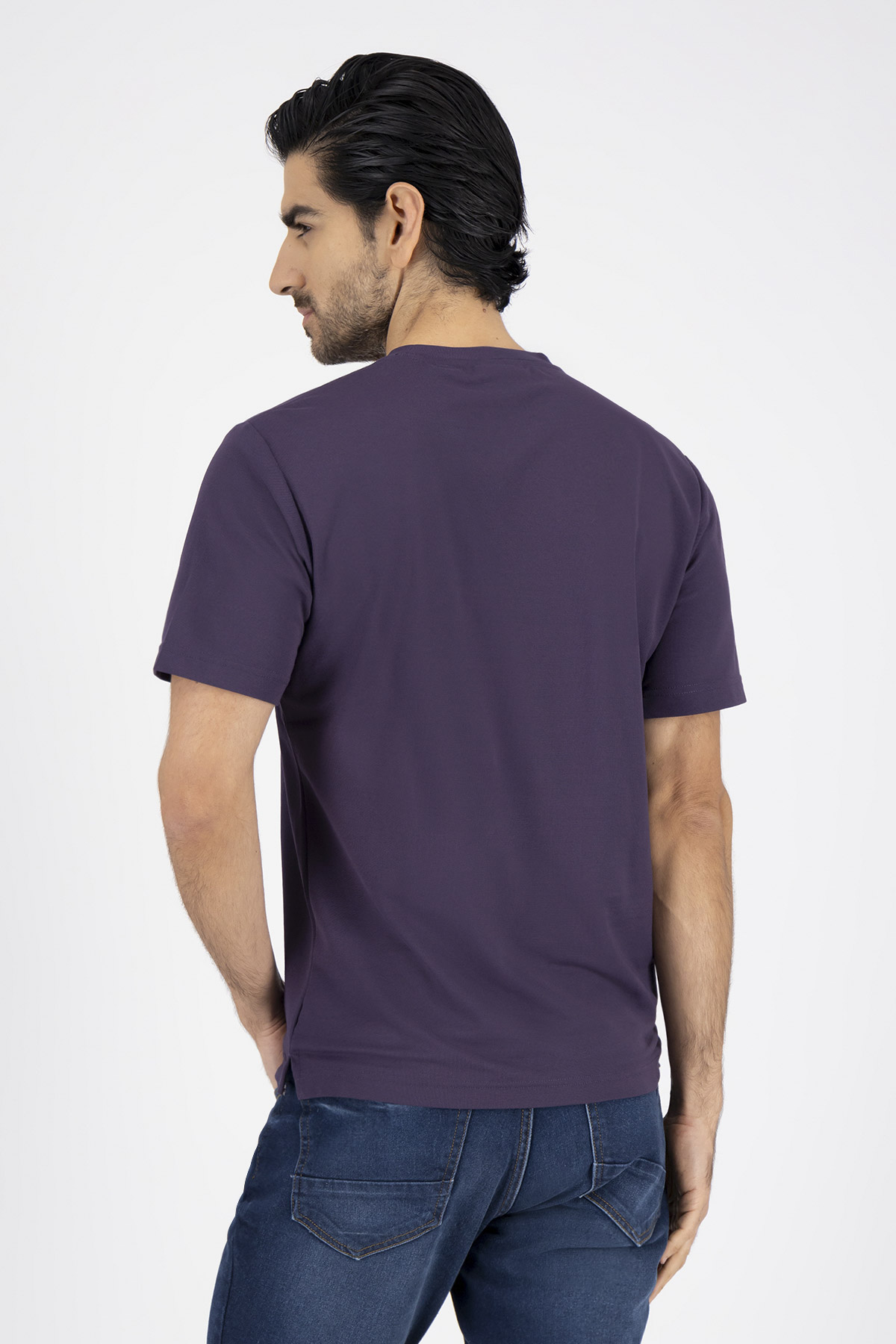 Playera EZ Care Technology Contemporary Fit Morado