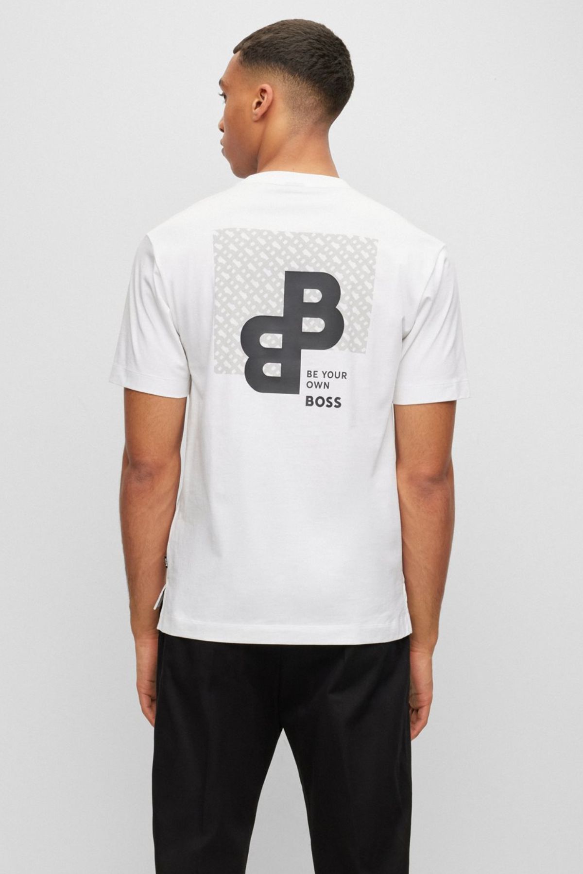 PLAYERA BOSS CASUAL BLANCA