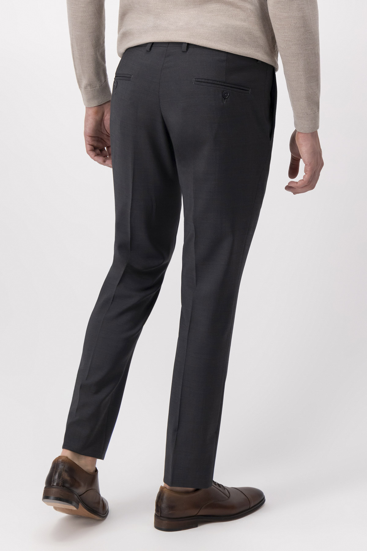 Pantalón Formal Slim Fit Gris Oxford