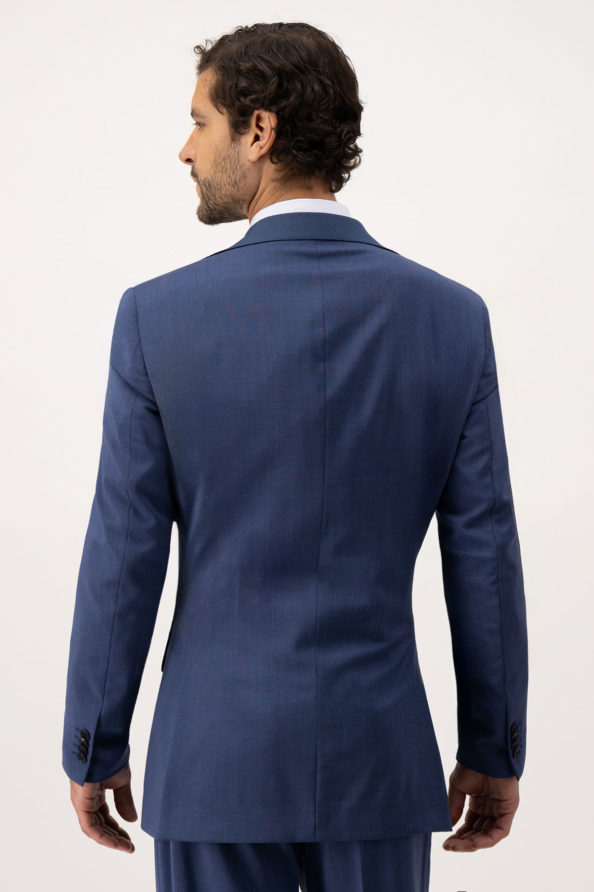 Traje Trío Calderoni Color Azul Slim Fit