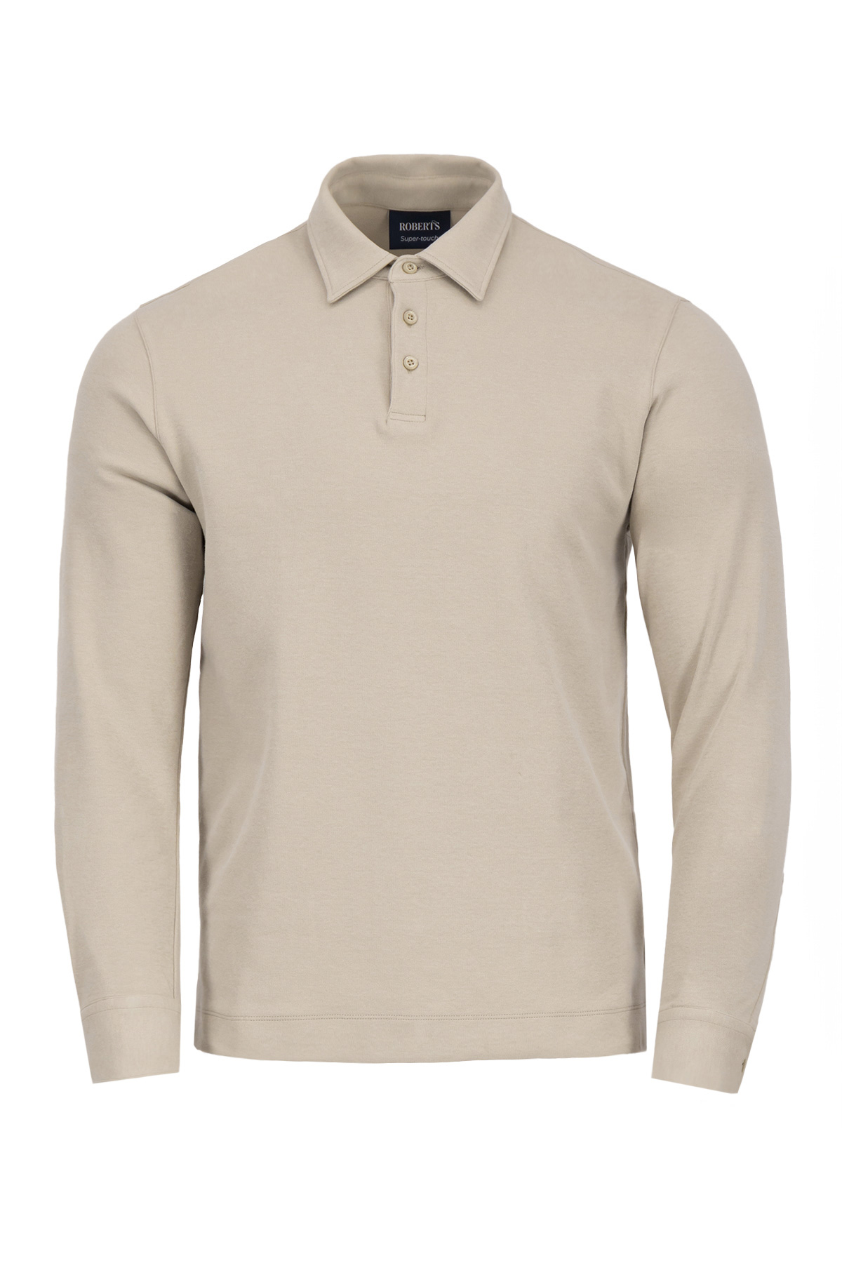 Playera Tipo Polo Super Touch Contemporary Fit Beige