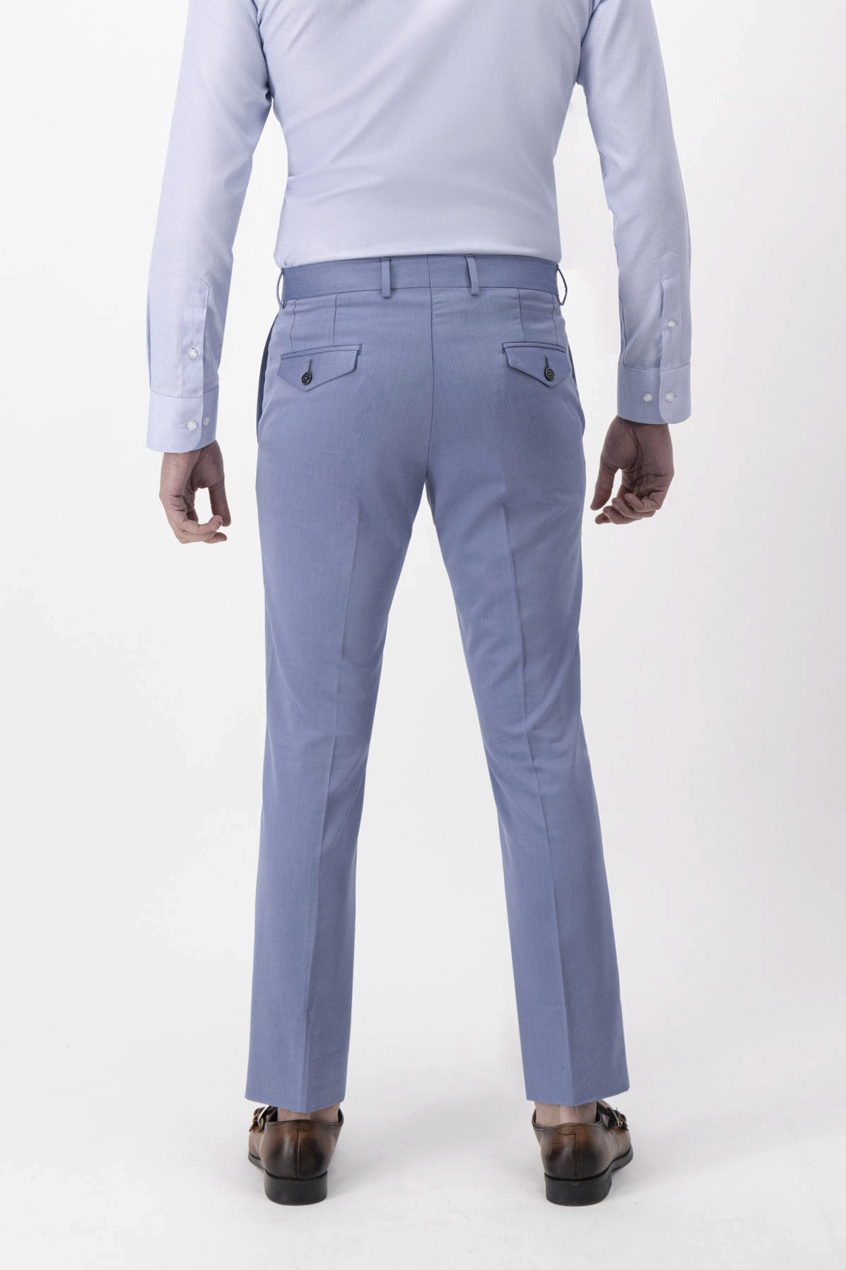 Pantalón Formal Calderoni Azul Slim Fit