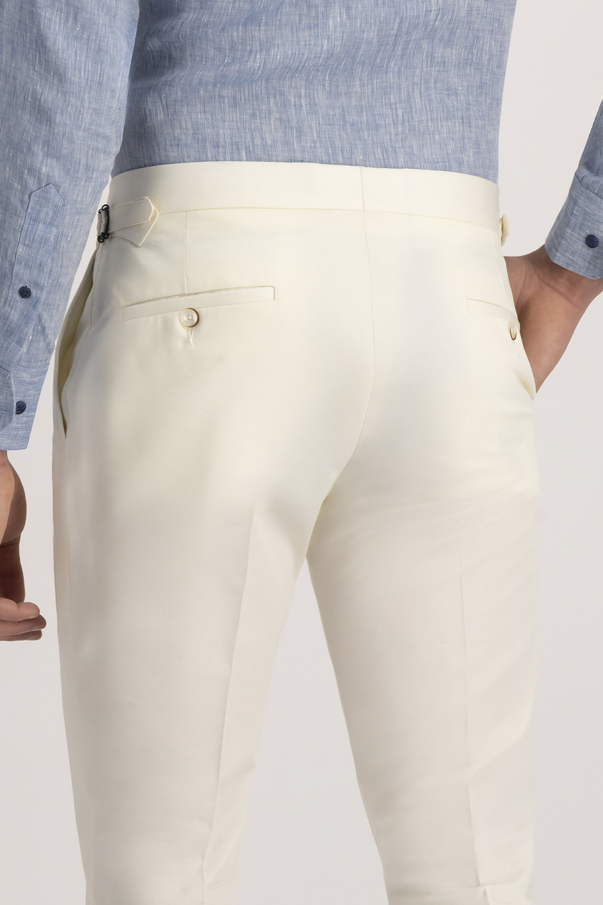 Pantalón Formal Calderoni Hueso Slim Fit