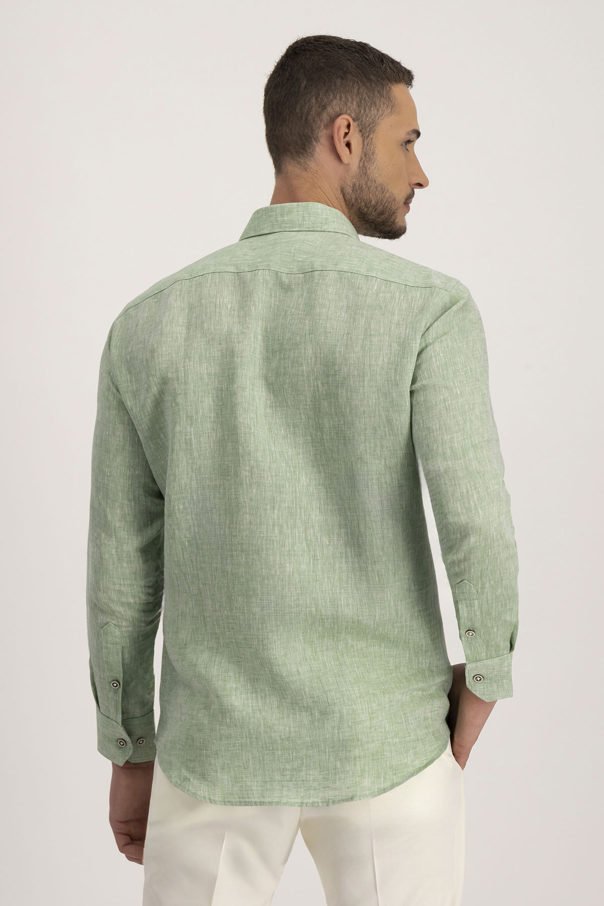 Camisa Casual Roberts Verde Slim Fit