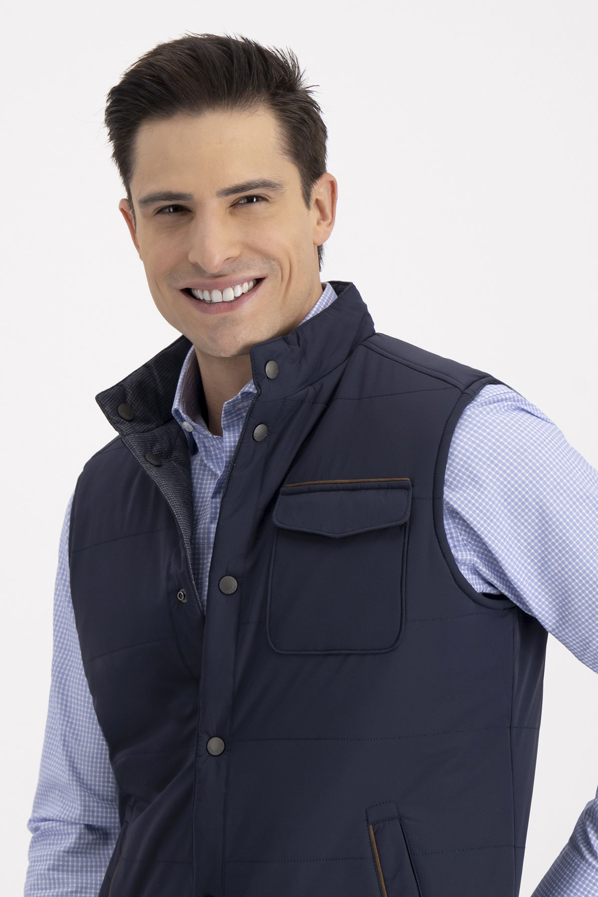 Chaleco LIGHT JACKET Azul Marino Roberts Contemporary Fit