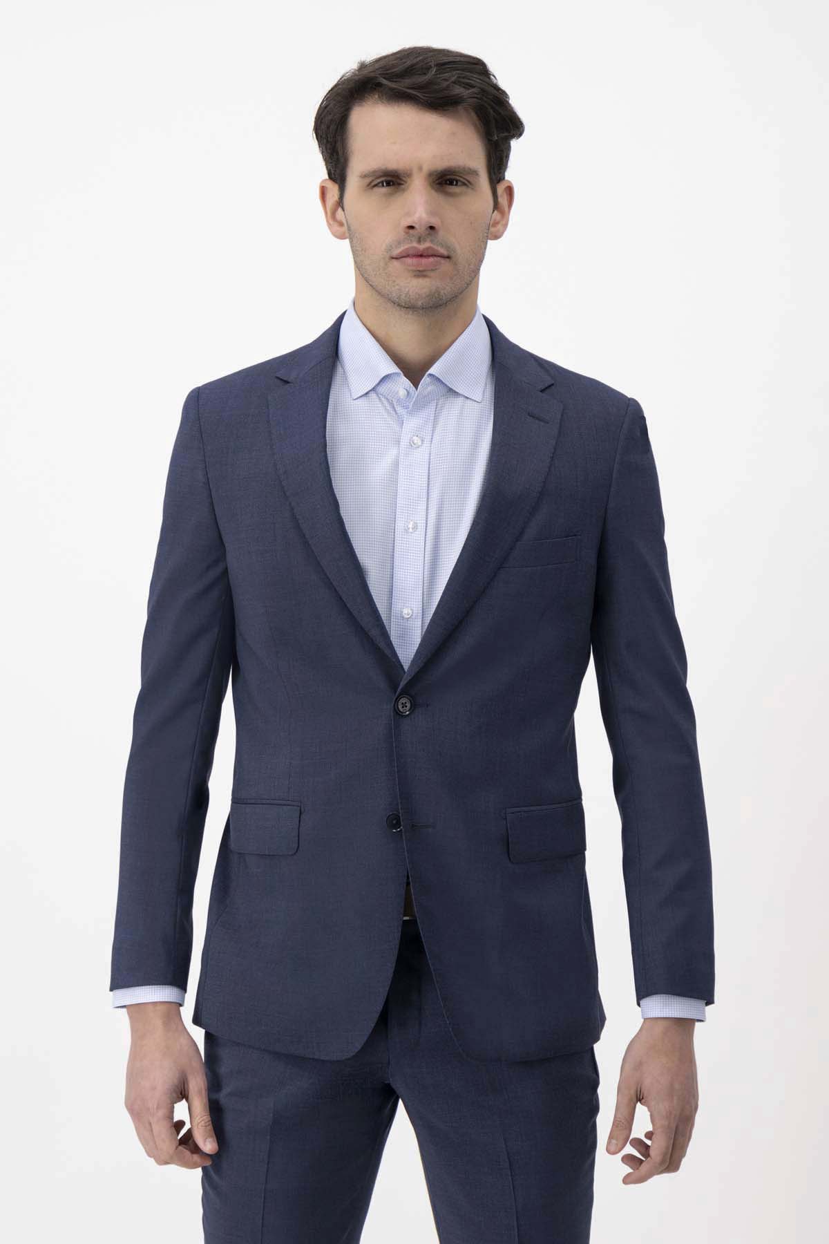 Traje Calderoni Azul Marino Contemporary Fit