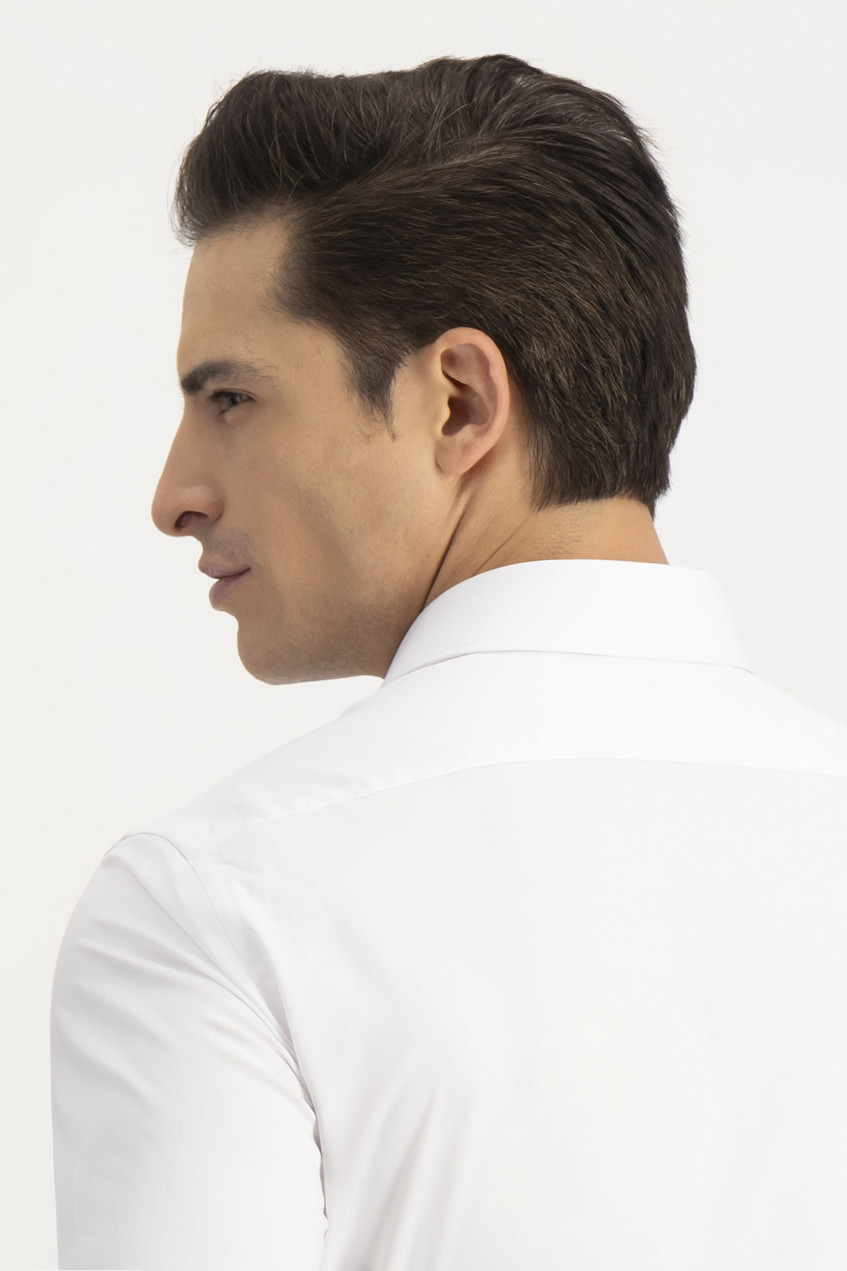 Camisa Formal Silk Protein Contemporary Fit Blanco