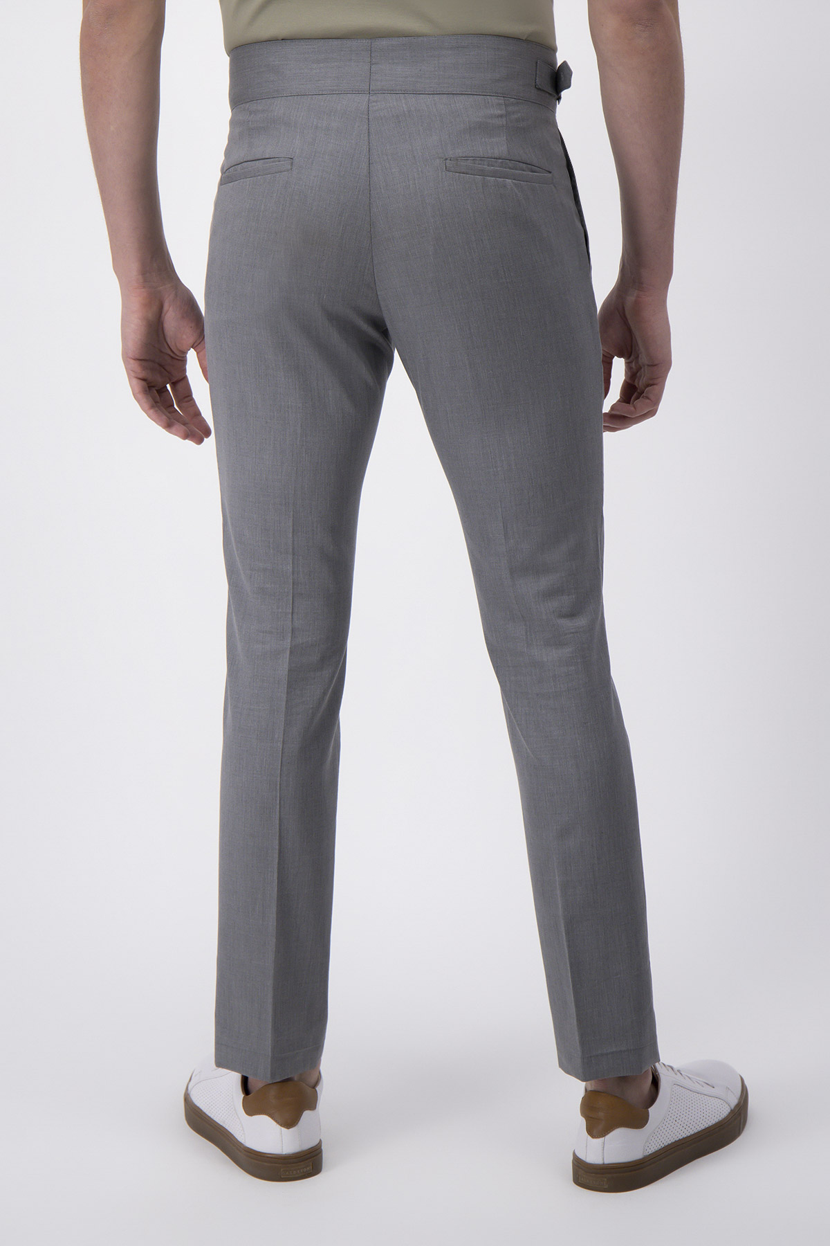 Pantalón Formal Calderoni Gris Slim Fit