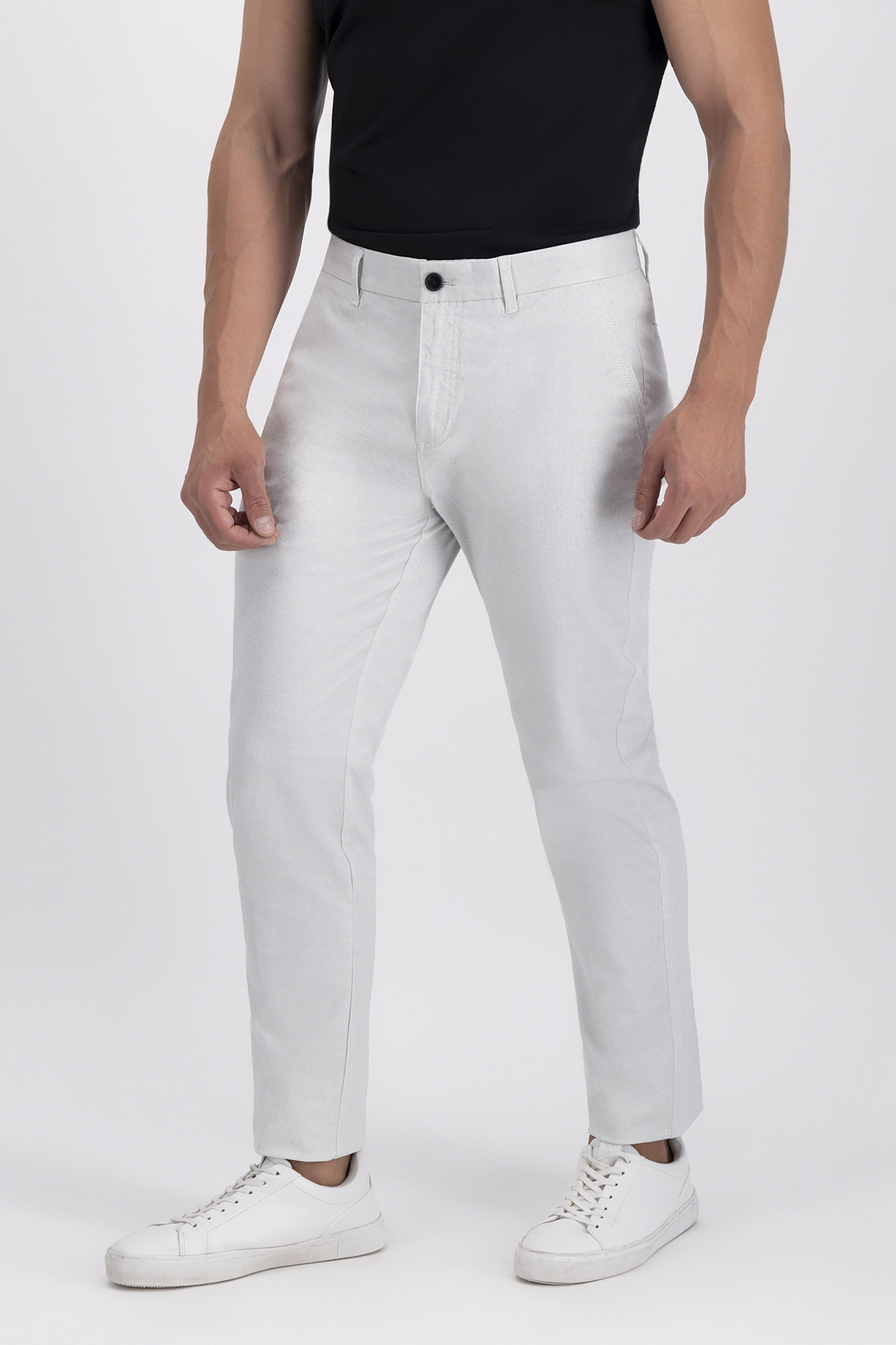 Pantalón Casual Contemporary Fit Gris